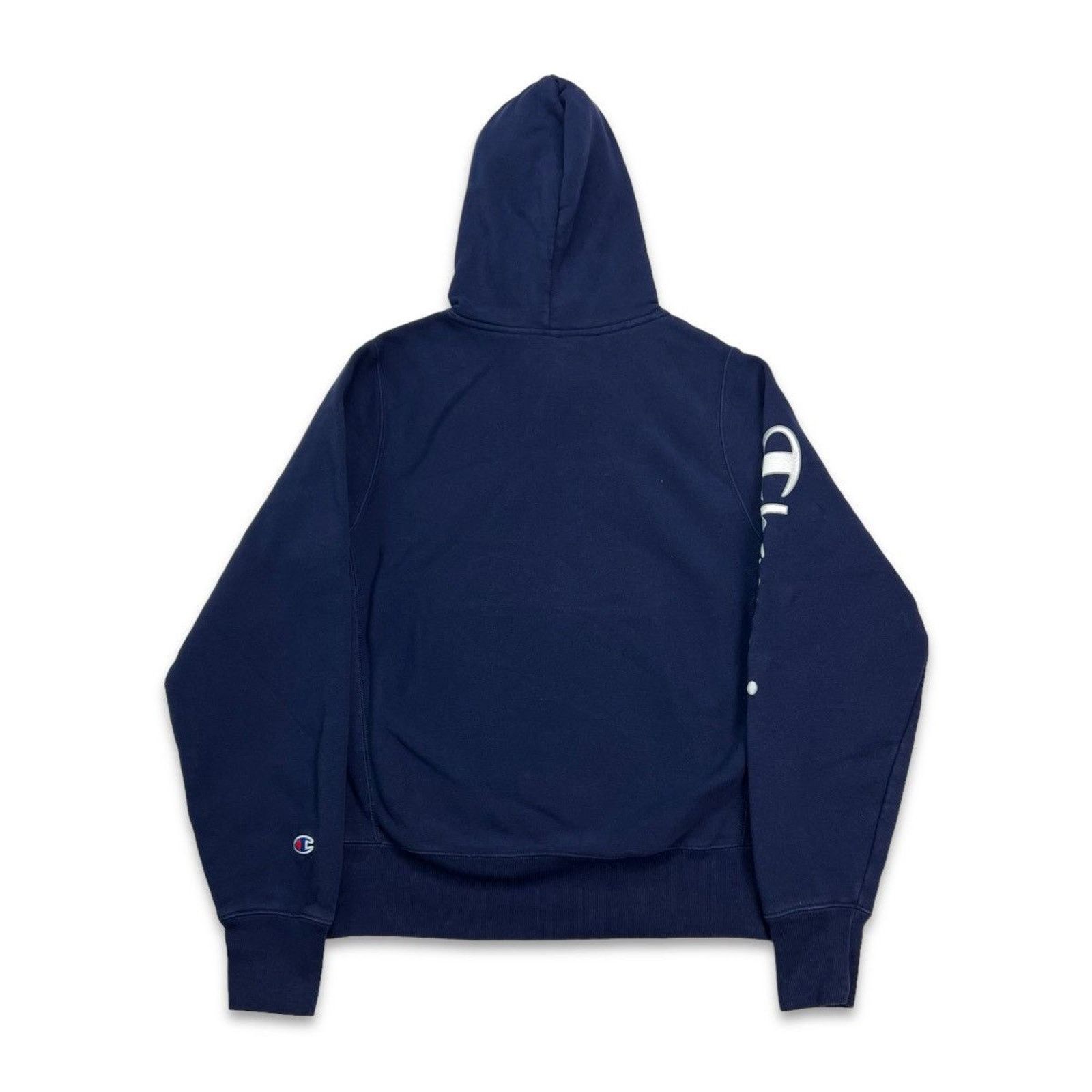 Champion × Vintage Champion Hoodie Reverse Weave Script Pullover Sweatshirt Size US S / EU 44-46 / 1 - 3 Thumbnail