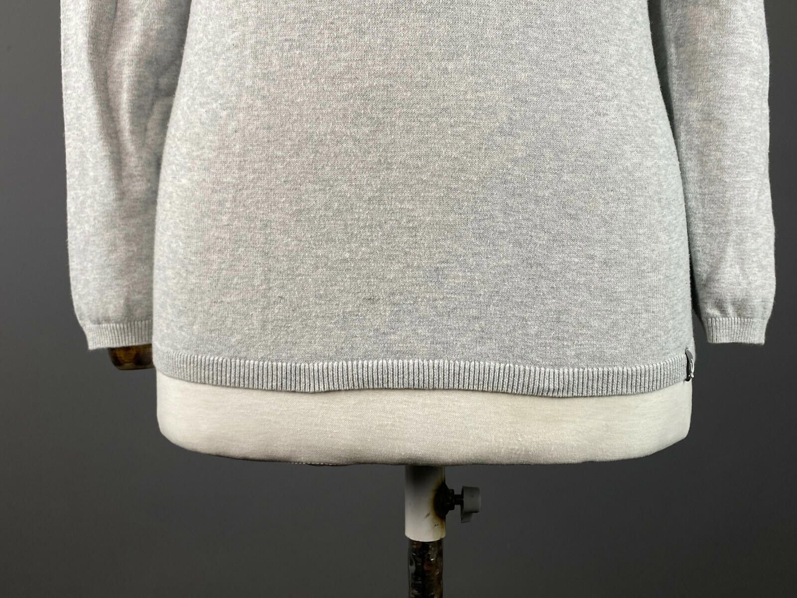 KJUS Ladies Kjus Gray Cotton Long Sleeve Sweater Size 40 / L Size L / US 10 / IT 46 - 3 Thumbnail