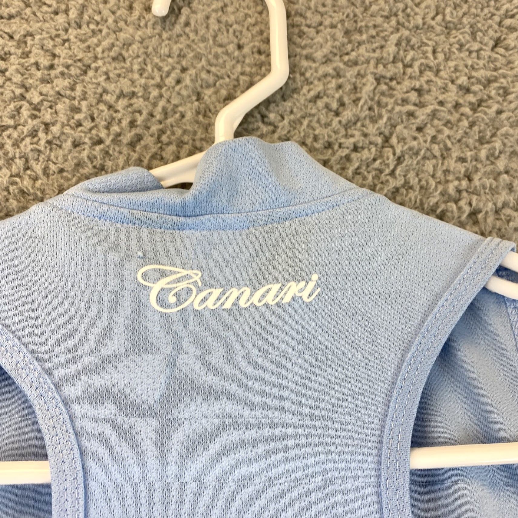 Vintage CANARI Tank Top Solid Blue Active Sports Teens Size S Fitness Running Size S / US 4 / IT 40 - 8 Thumbnail