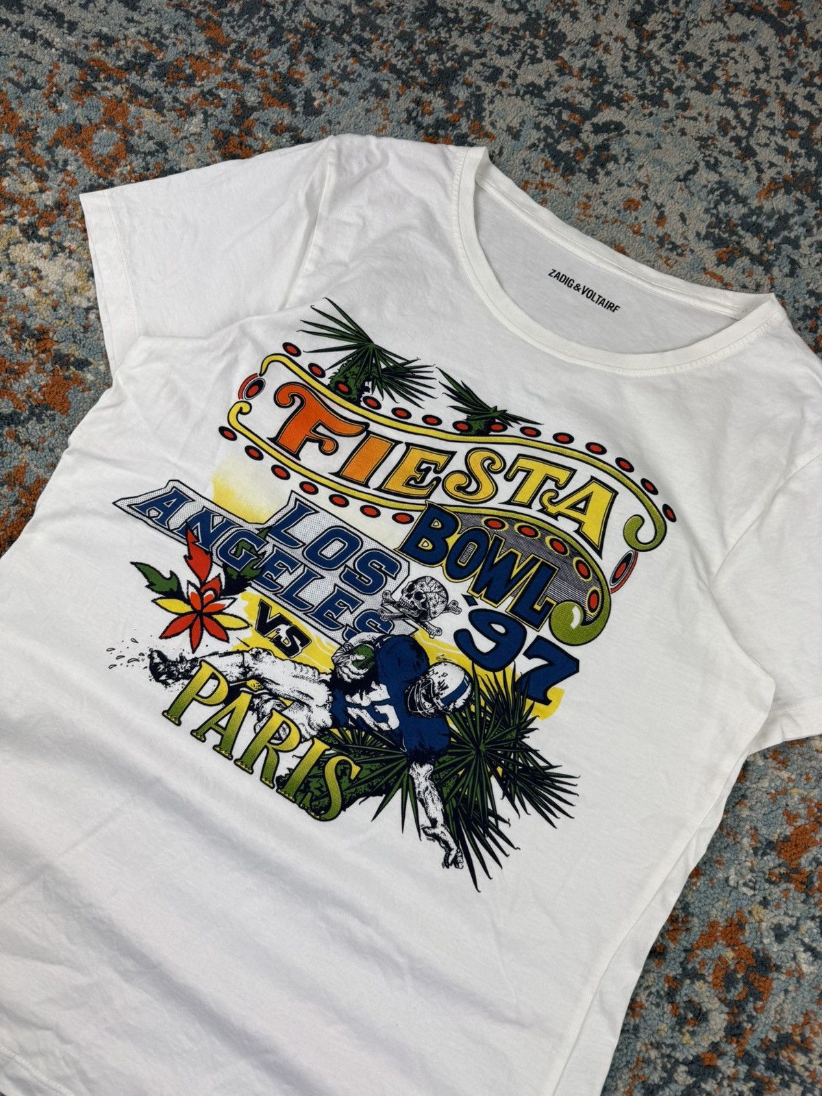 Zadig & Voltaire Zadig & Voltaire fiesta bowl american football graphic tee Size S / US 4 / IT 40 - 3 Thumbnail