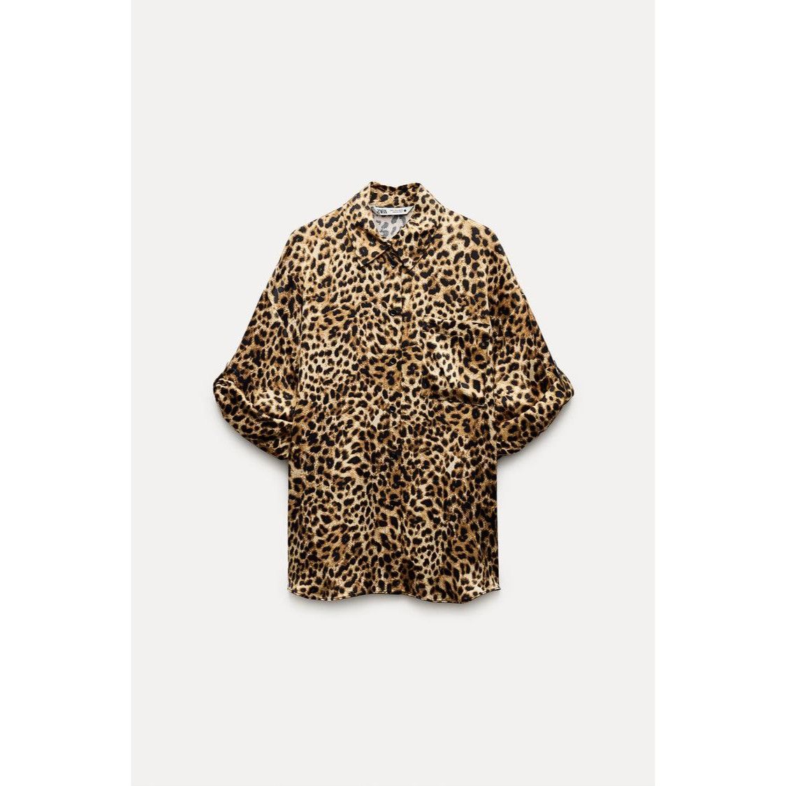 Zara Zara Animal Print Oversized Button-Down Shirt Size S / US 4 / IT 40 - 2 Thumbnail