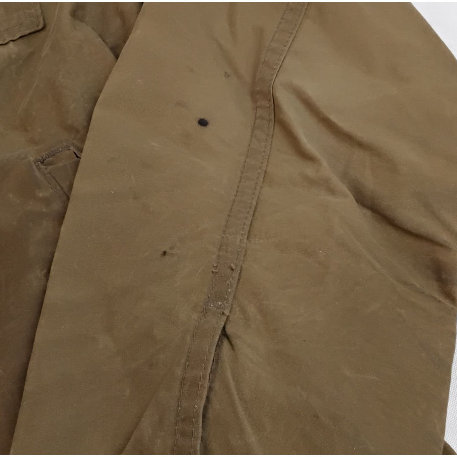 Flint And Tinder Flint and Tinder Tin Cloth Shacket Men's M Brown Button Up Size US M / EU 48-50 / 2 - 7 Thumbnail