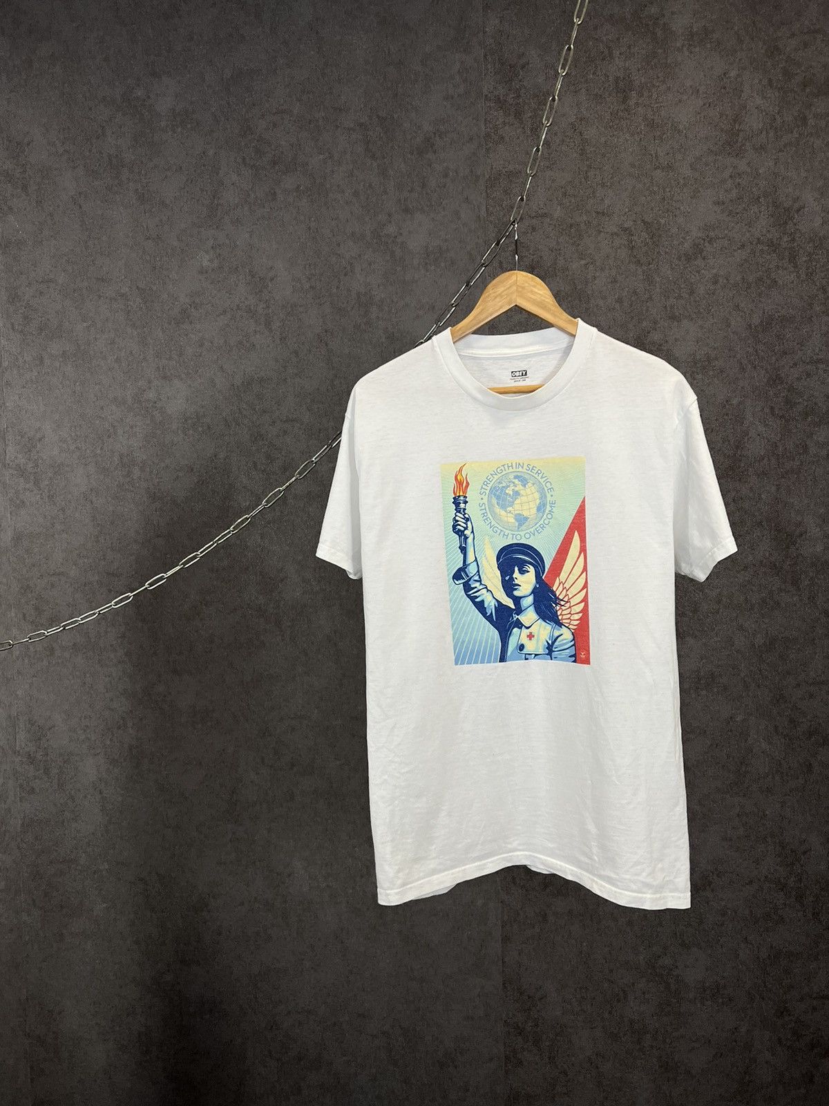 Obey Obey art big logo tee Size US M / EU 48-50 / 2 - 1 Thumbnail