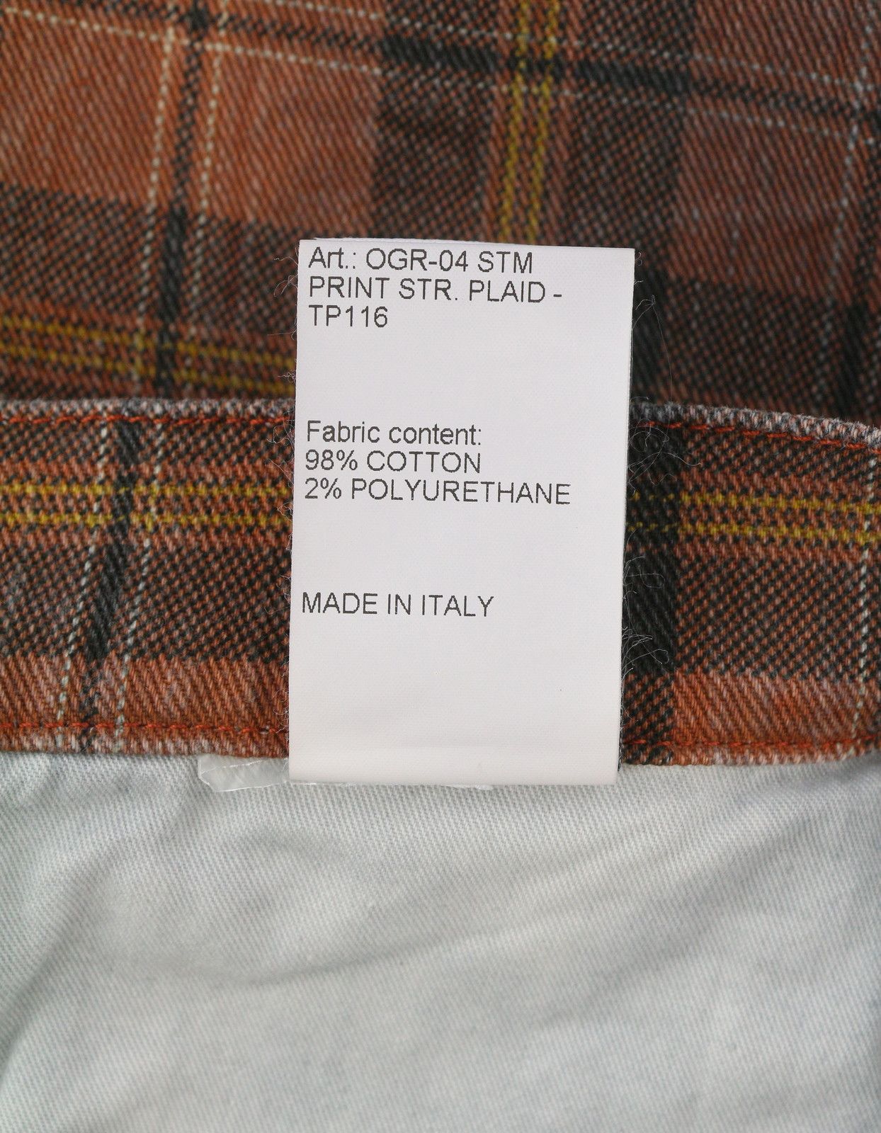R13 TAILORED DROP 27 Ash Red Plaid Ankle Crop Relaxed 85771 Size 27" / US 4 / IT 40 - 9 Thumbnail