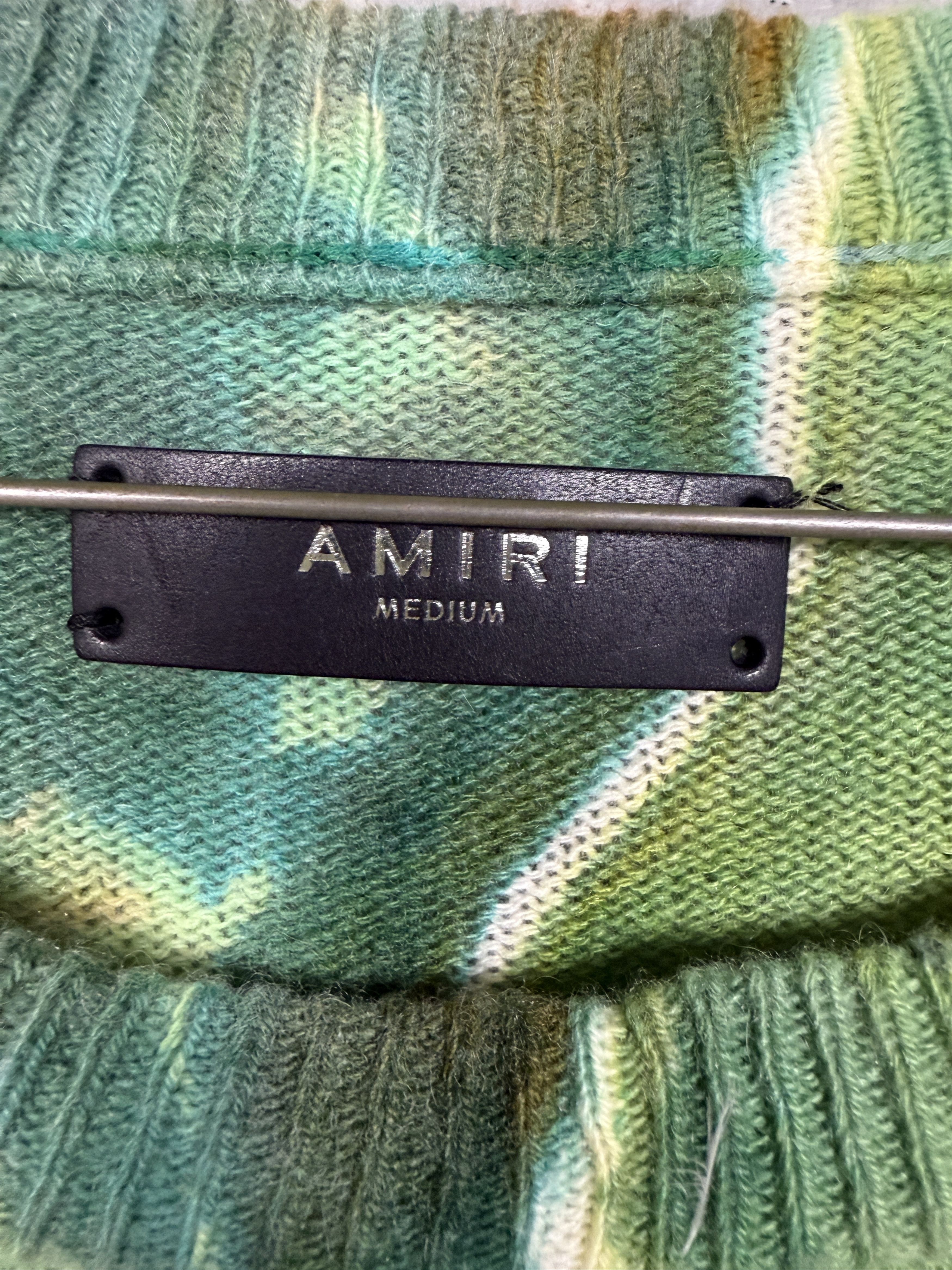 Amiri $1190 Amiri MA Logo Embroidered Tie-Dye Cashmere Sweater Size US M / EU 48-50 / 2 - 6 Thumbnail