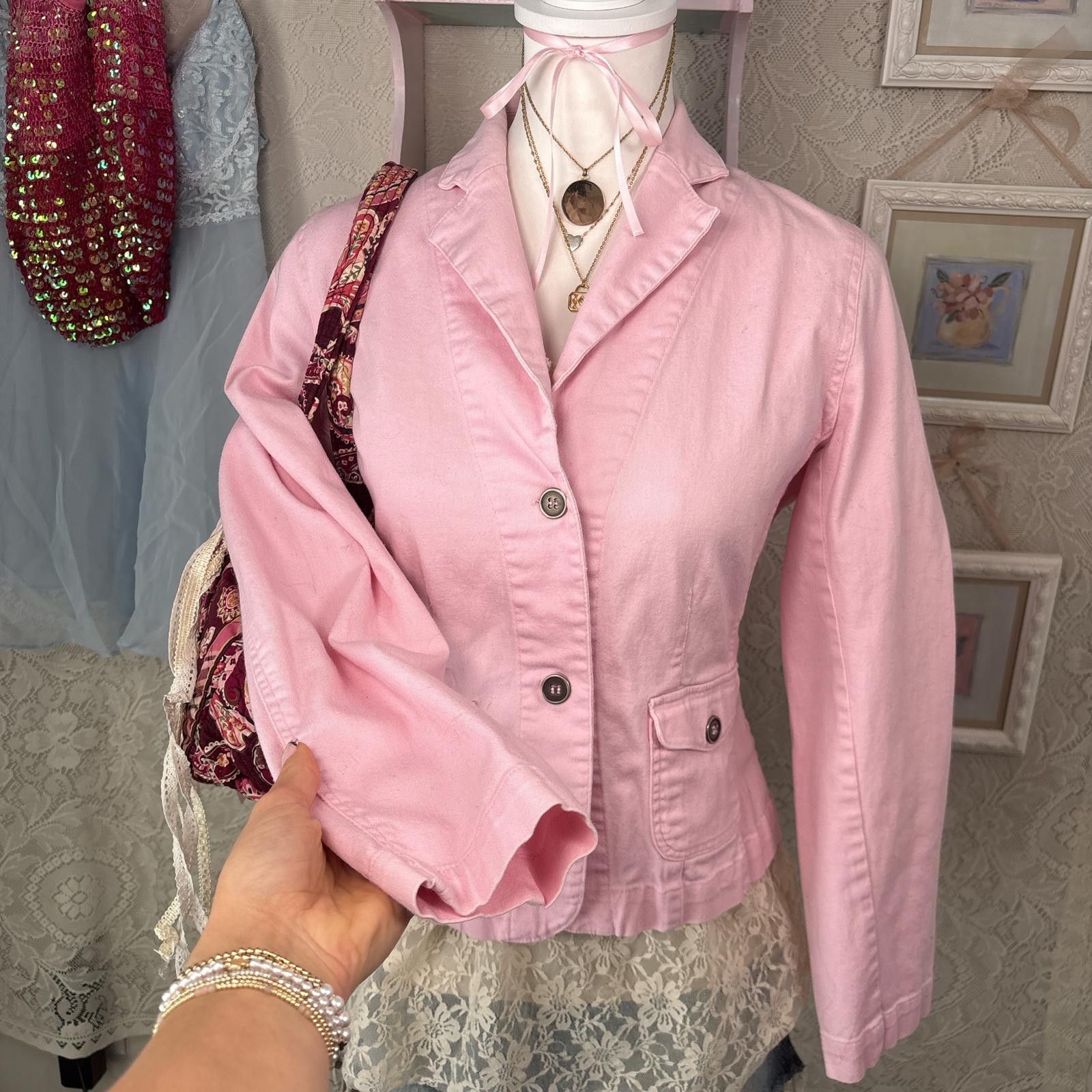 Other vintage pink coquette pea coat jacket Size S / US 4 / IT 40 - 3 Thumbnail