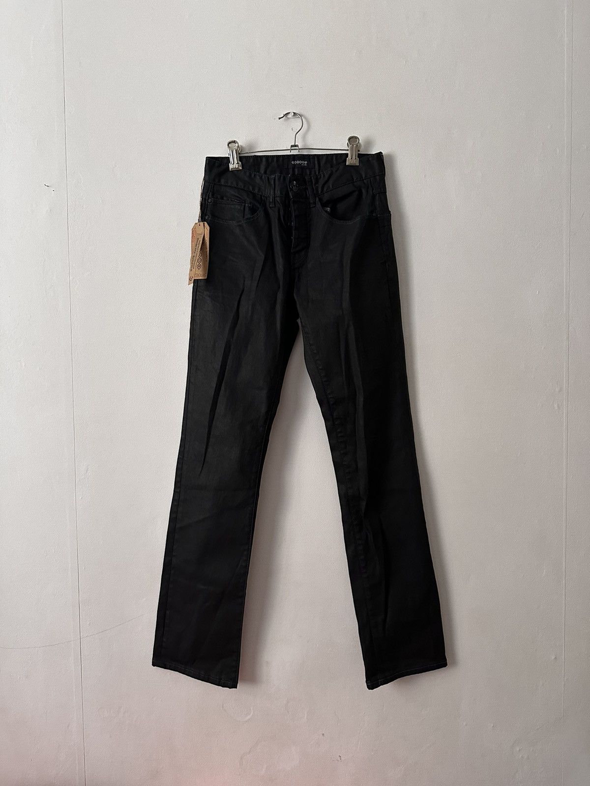 Japanese Brand Vintage Japanese Brand Stacked Waxed Jeans Size US 26 / EU 42 - 6 Thumbnail
