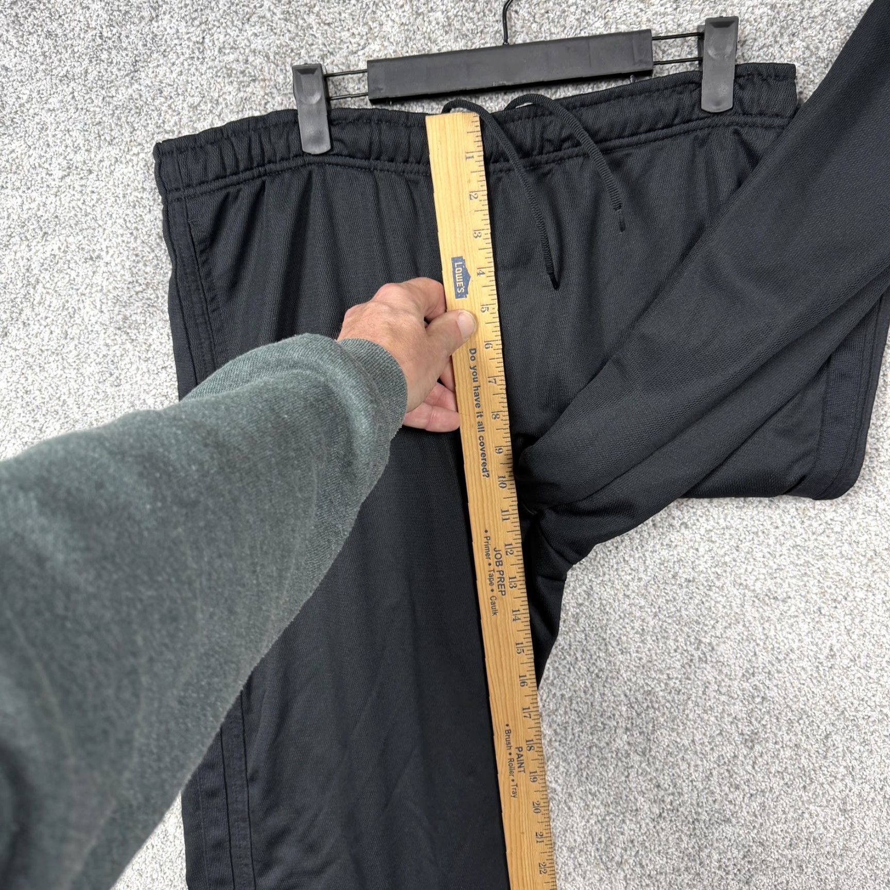 Nike Nike Track Pants Mens M Black Sweatpants Athletic Techwear Y2K Sporty Size US 31 - 5 Thumbnail