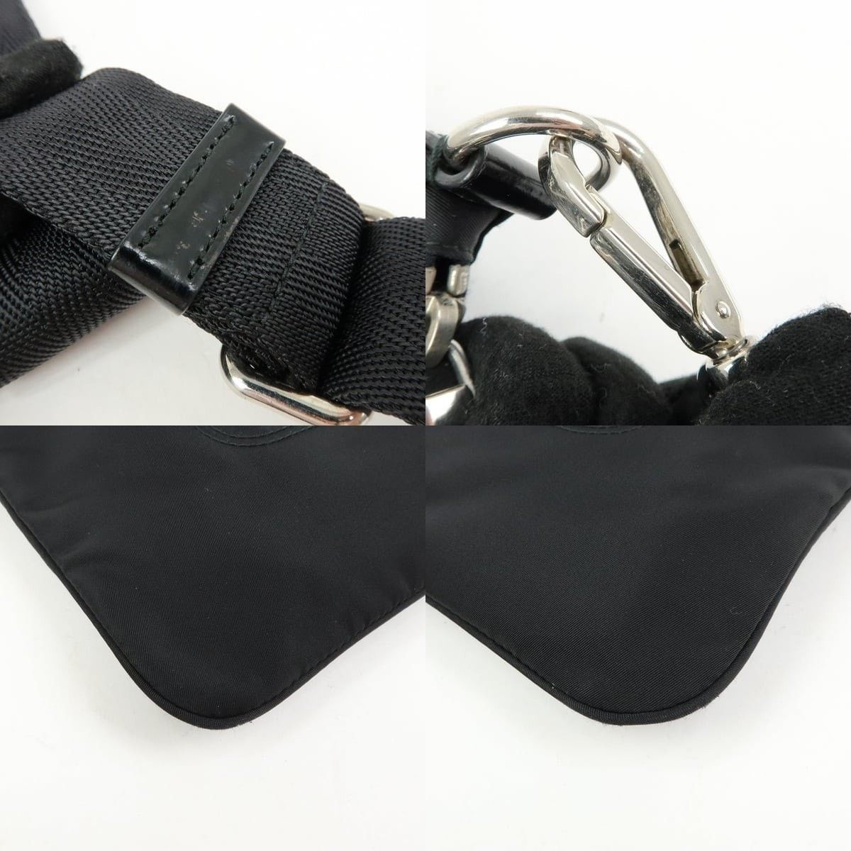 Prada Prada Triangle Logo Nylon Crossbody Bag Black Size ONE SIZE - 4 Thumbnail