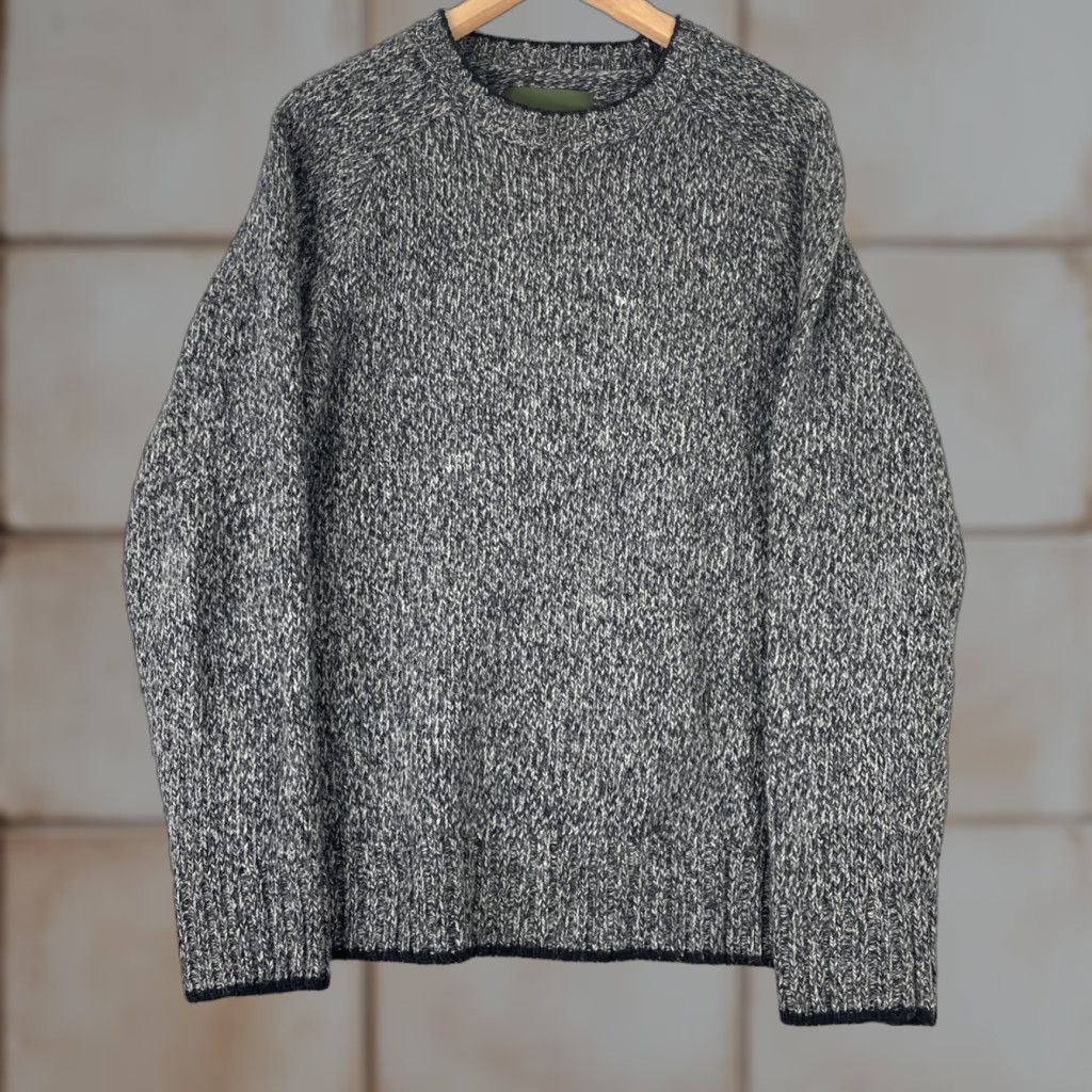 Eddie Bauer Eddie Bauer Sweater Mens S Gray Lambswool Blend Marled Knit Crew Neck Raglan Knit Style Chunky-Knit Pullover Size US S / EU 44-46 / 1 - 1 Thumbnail