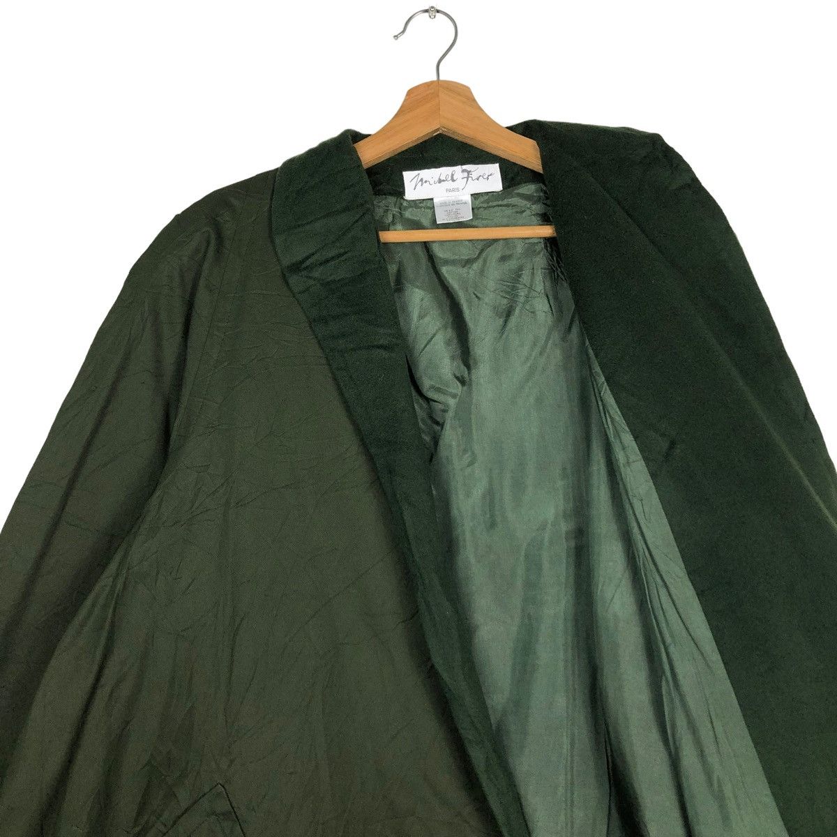 Designer 🔥VINTAGE OVERSIZED LONG JACKET MICHEL FIRER PARIS FRANCE Size US L / EU 52-54 / 3 - 12 Thumbnail