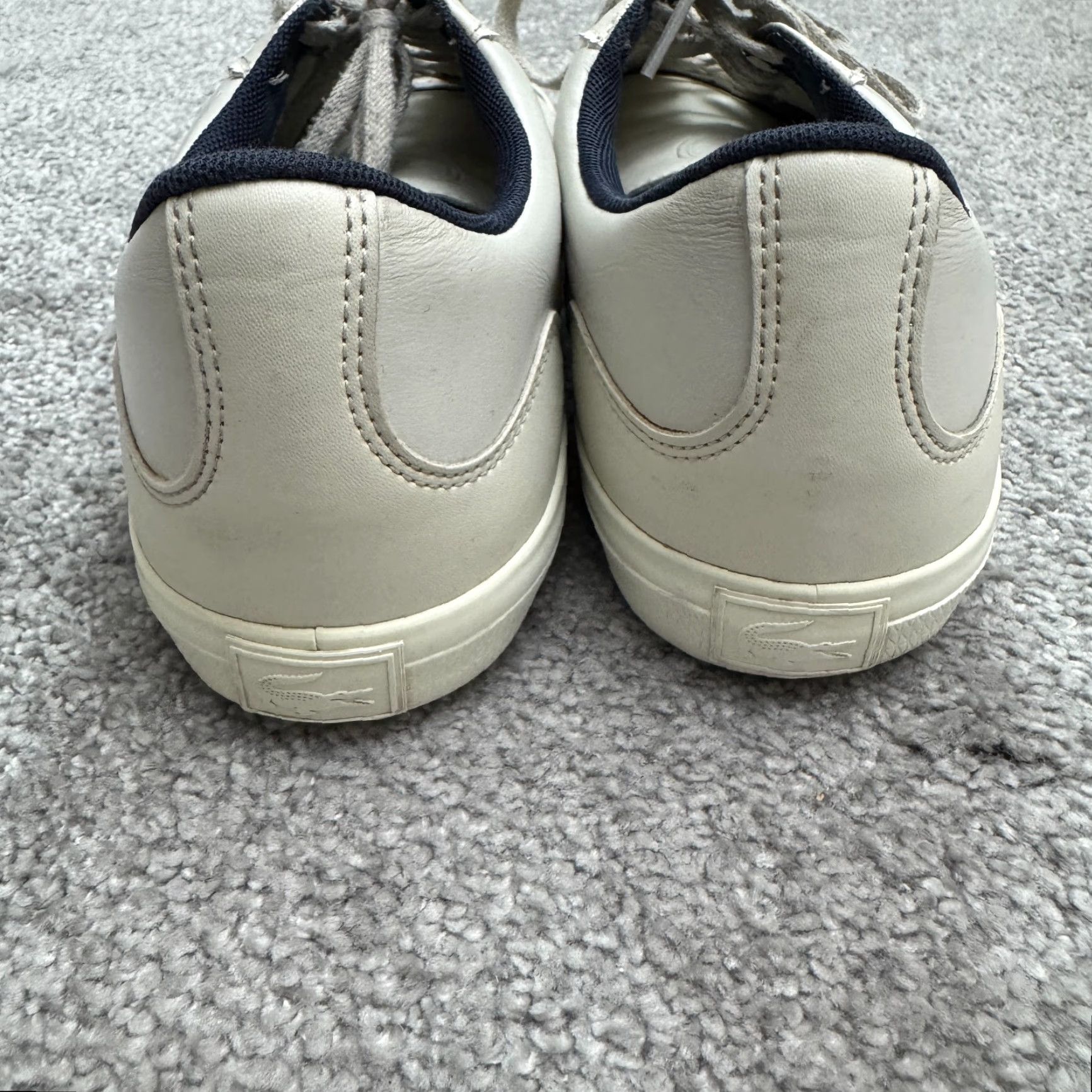 Lacoste Lacoste Lerond 8 Low Top Leather Sneakers Shoes Men 8 White Solid Casual Lace Up Size US M / EU 48-50 / 2 - 7 Thumbnail