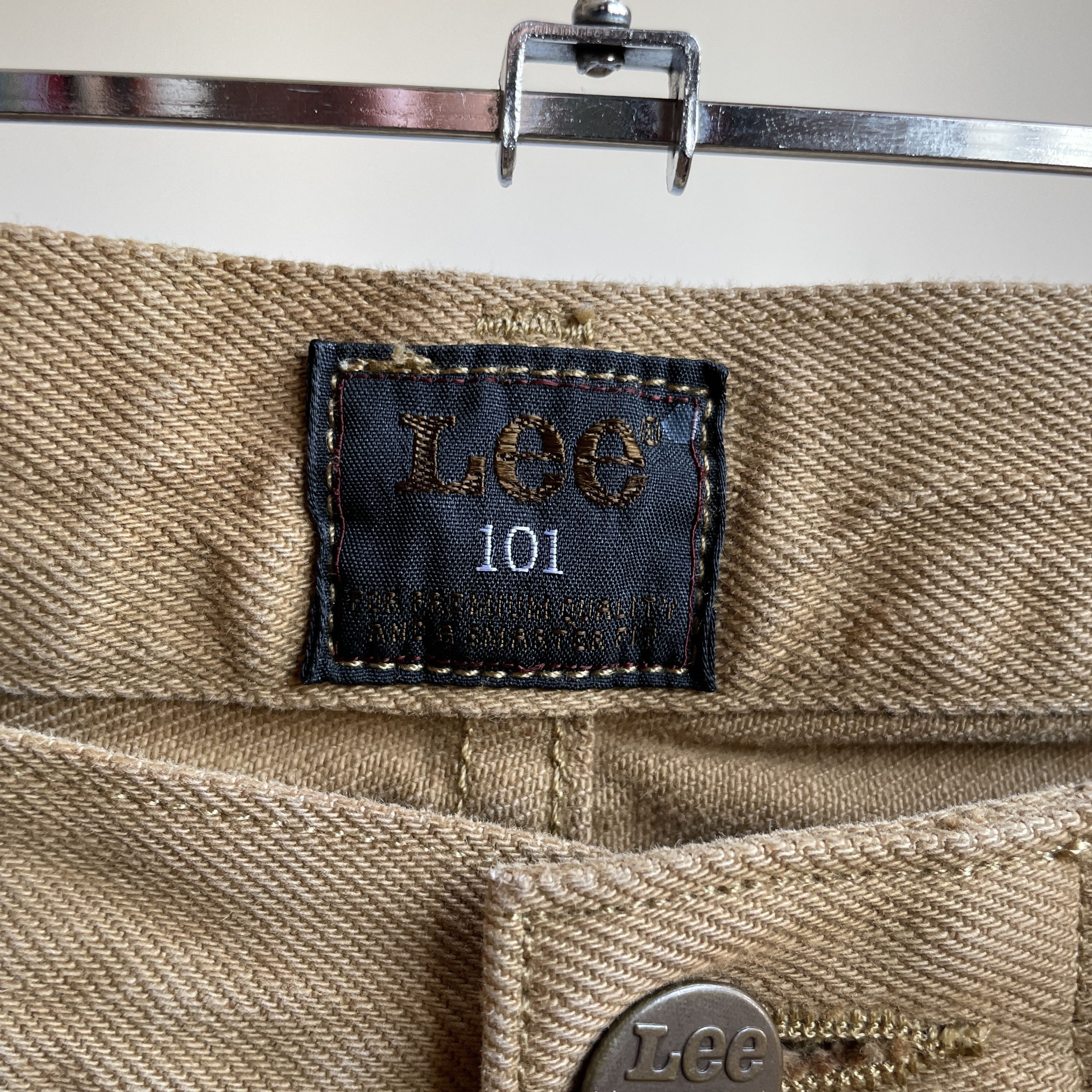 Lee Lee 101 Slim Brown Selvedge Denim Size 30x34 Size US 30 / EU 46 - 13 Thumbnail