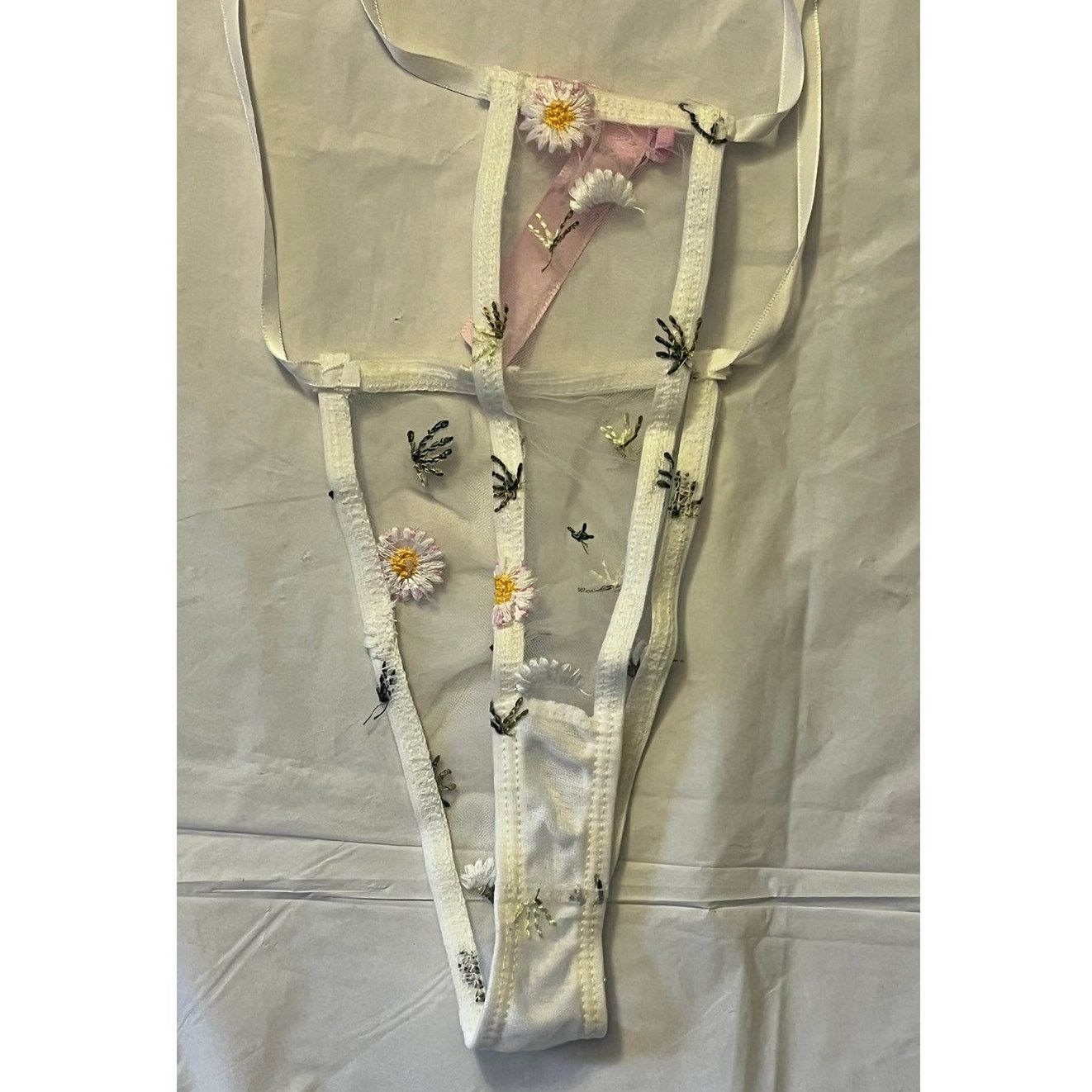 Dolls Kill Dolls kill Sugar Thrillz Daisy Embroidered Mesh Lingerie Set Size ONE SIZE - 8 Thumbnail