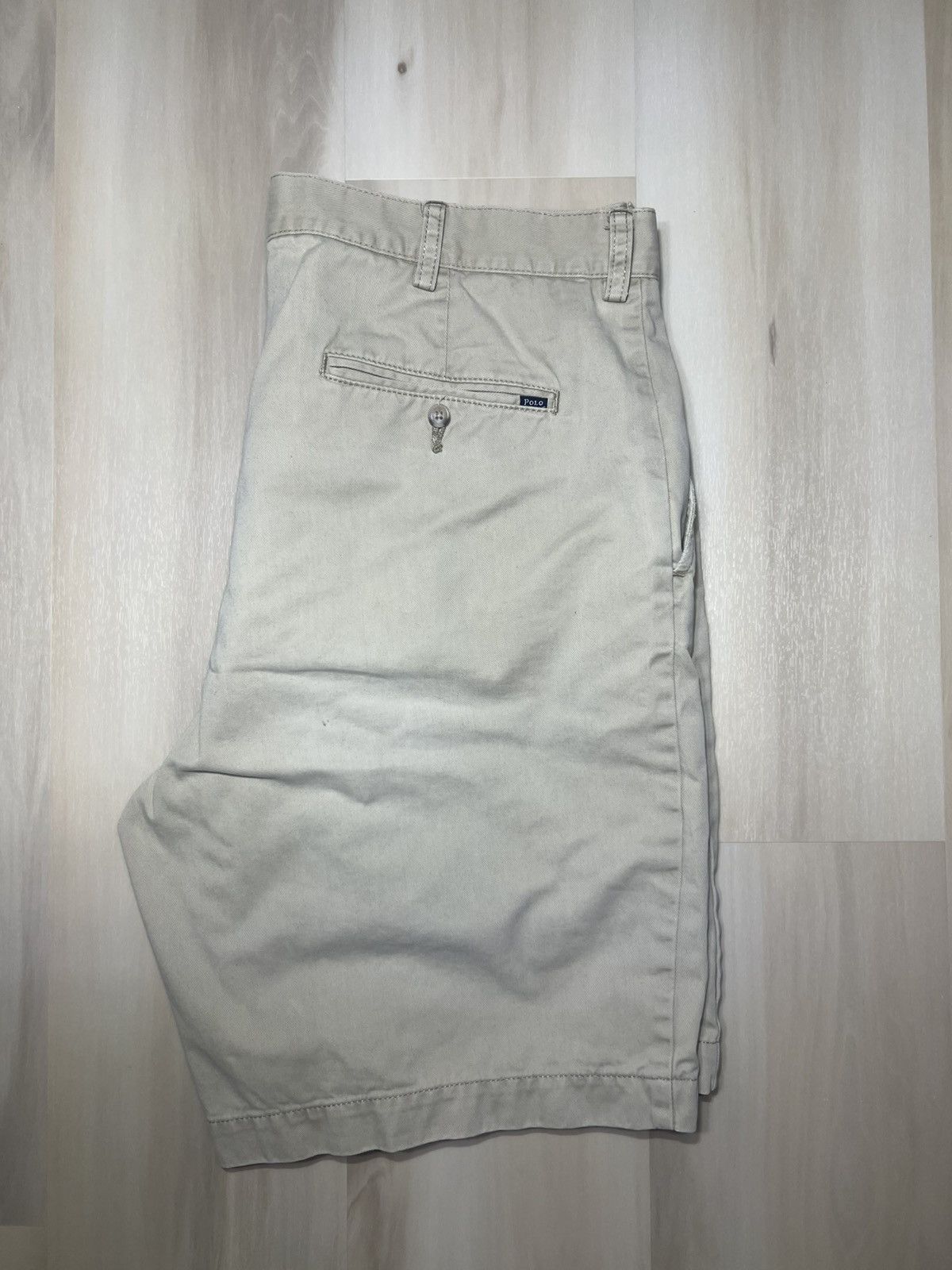 Polo Ralph Lauren Polo Ralph Lauren Men's Chino Shorts Sz 36 Beige Flat Front Size US 36 / EU 52 - 1 Thumbnail