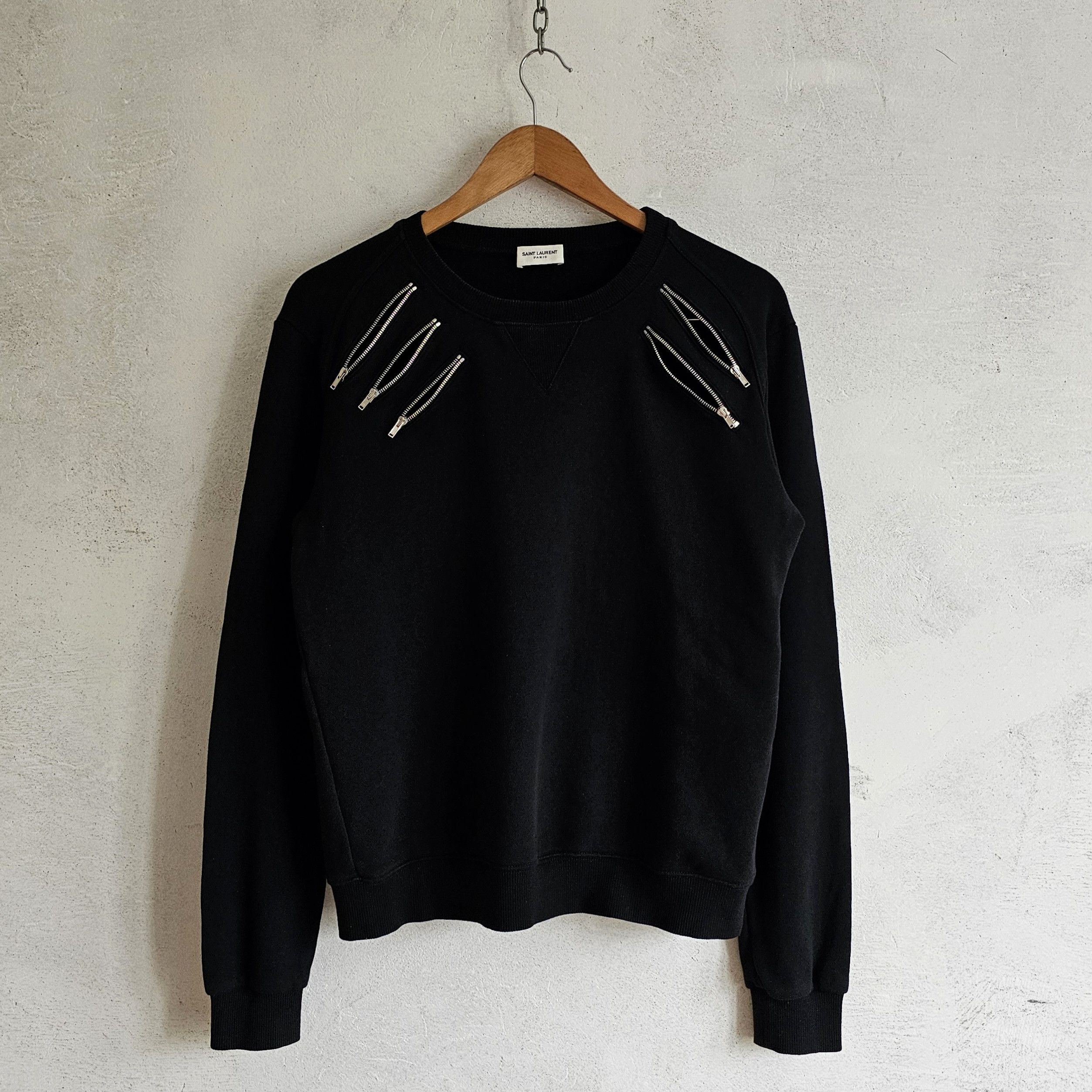 Saint Laurent Paris SAINT LAURENT fw13 neck zip sweatshirt