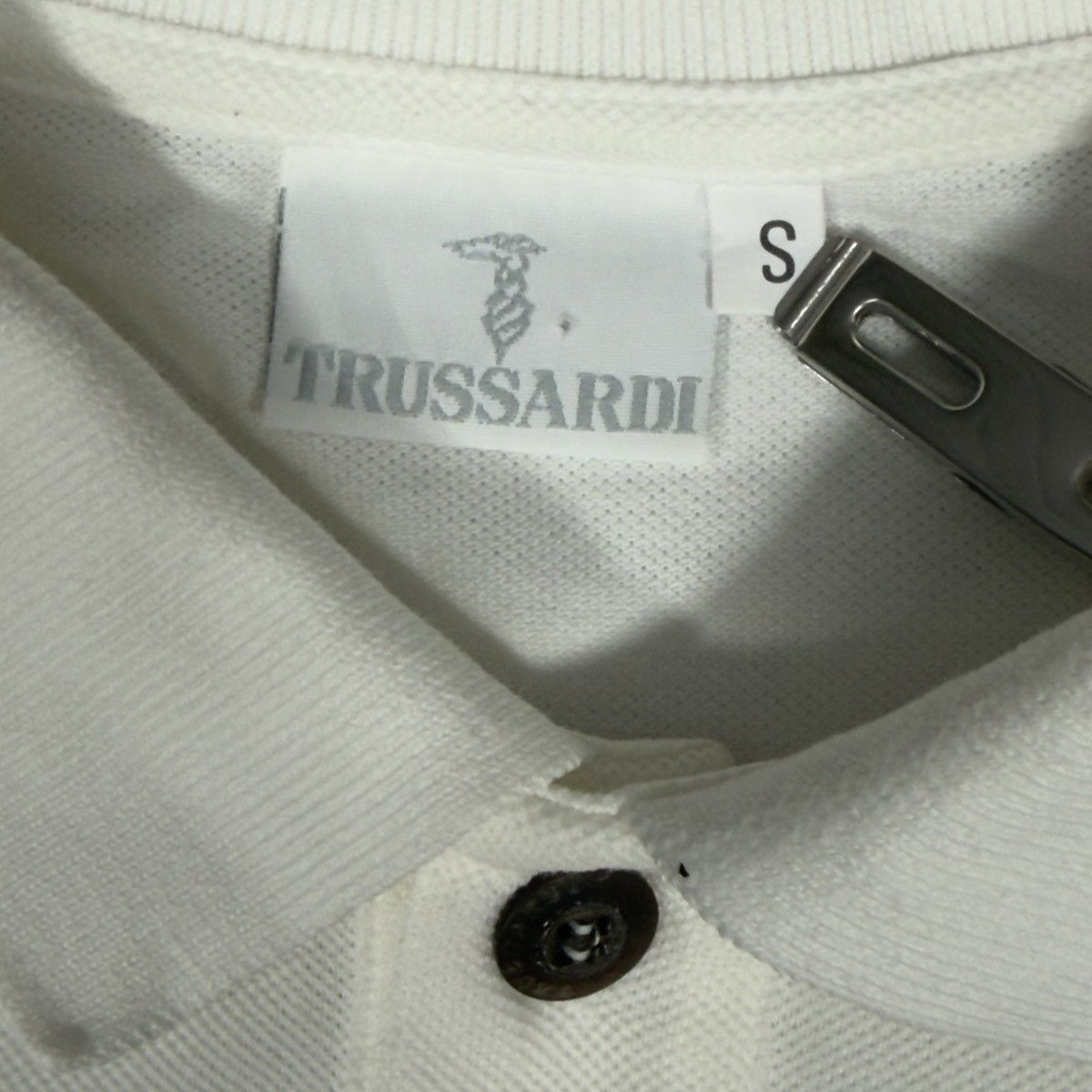 Trussardi VINTAGE TRUSSARDI ITALY Pique Polo Shirt Italian Luxury Size US S / EU 44-46 / 1 - 4 Thumbnail