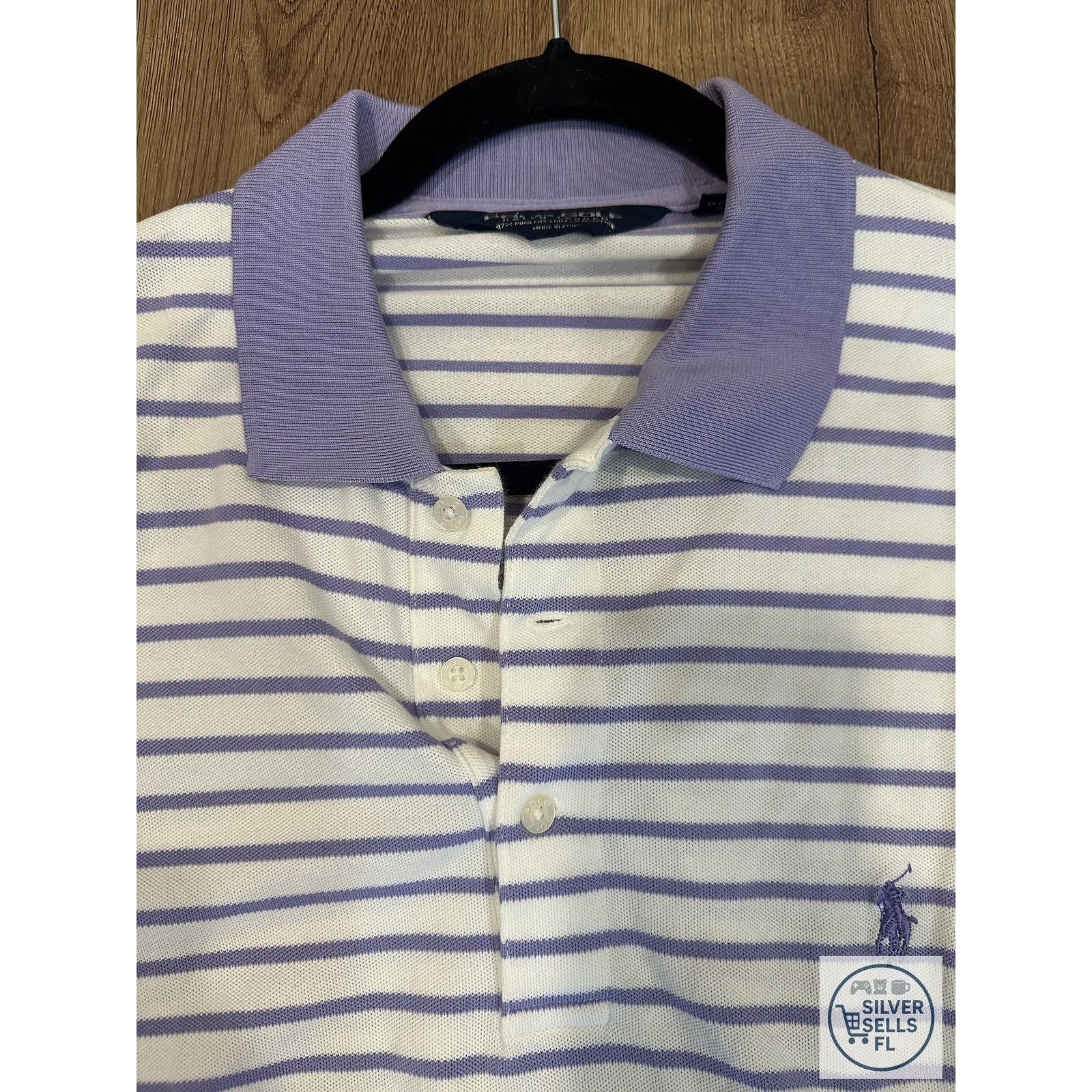 Polo Ralph Lauren Polo Golf Ralph Lauren Large Striped Polo Crest Logo Shirt Size US L / EU 52-54 / 3 - 4 Thumbnail