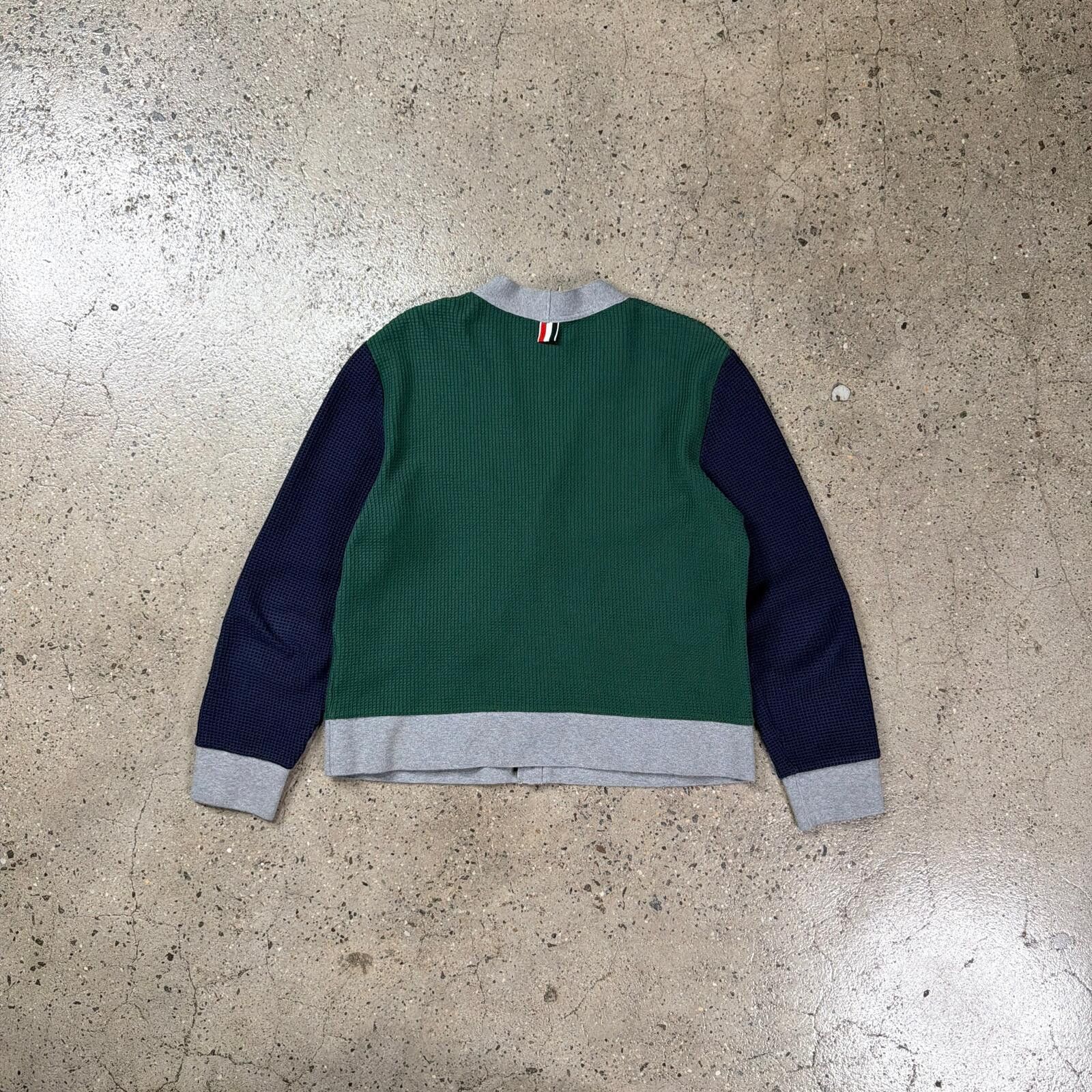 Thom Browne Thom Browne Multicolor Waffle Knit Cardigan Size US M / EU 48-50 / 2 - 6 Thumbnail