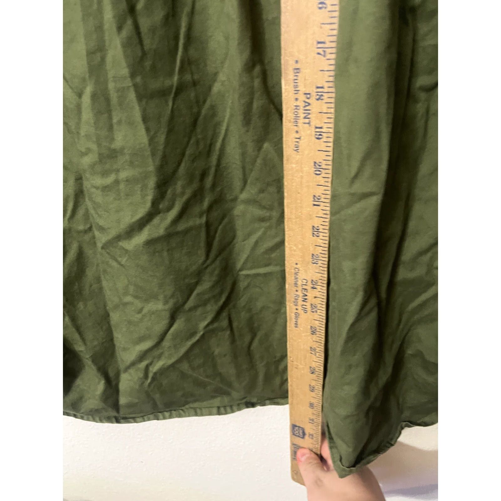 Eddie Bauer Eddie Bauer Button-Down Shirt Reg Fit L Green Cotton Woven Classic University Casual Business Men Mock Wrinkle Stain Free/Not Applicable Size US L / EU 52-54 / 3 - 4 Thumbnail
