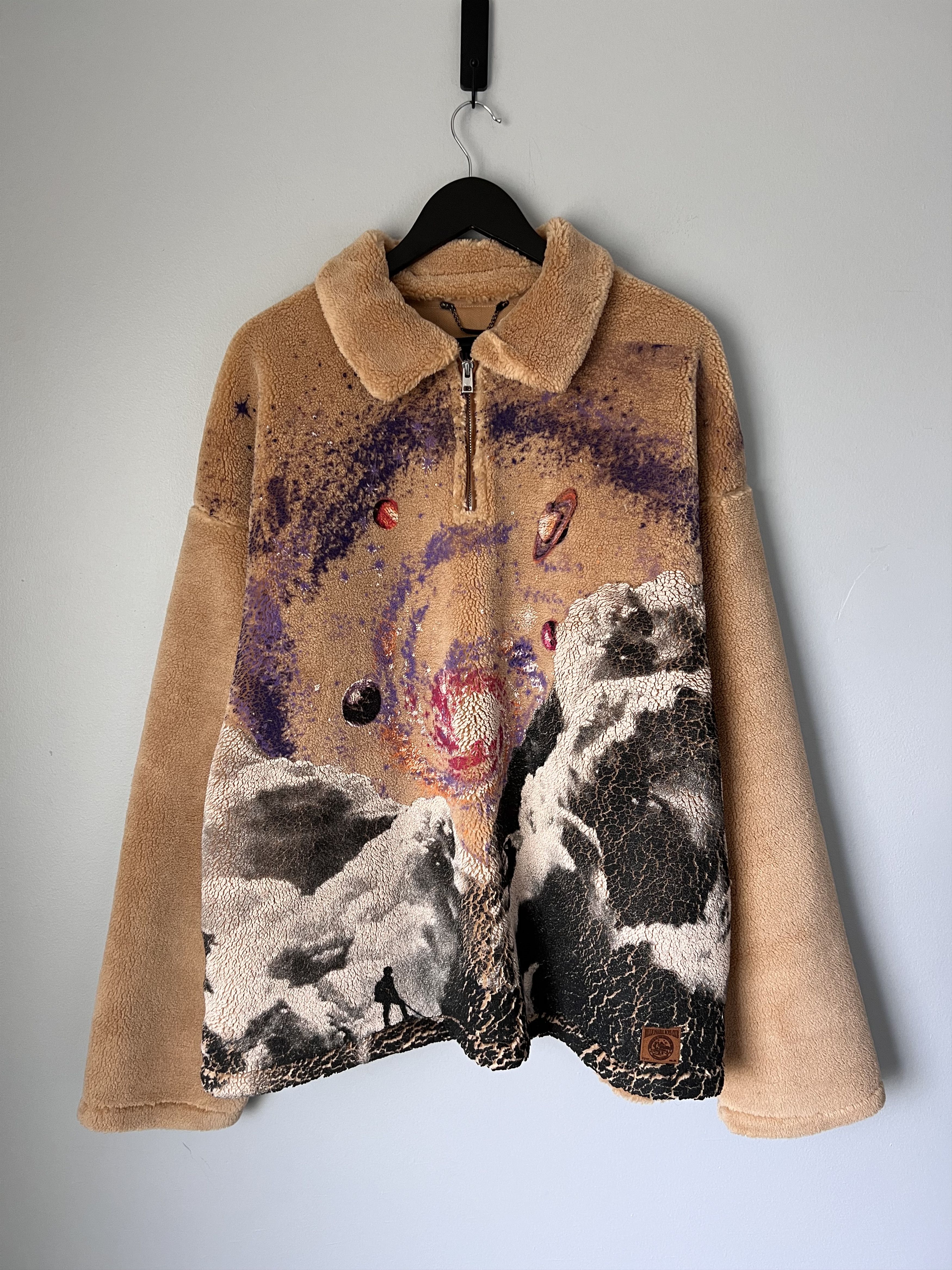 Billionaire Boys Club Billionaire Boys Club BB Beyond Fleece Jacket in Beige Size US XXL / EU 58 / 5 - 1 Thumbnail