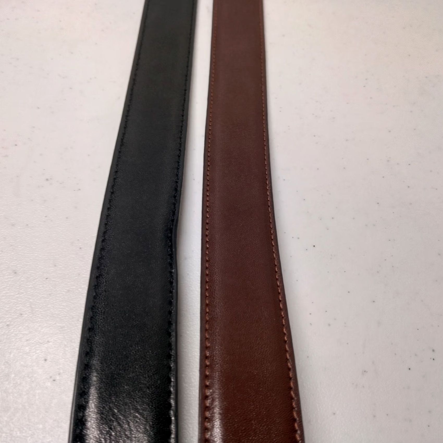 Vintage Mens Belt Pair Size 38 Coated Italian Leather Brown And Black Adjustable 1.25 Size US XXS / EU 40 - 4 Thumbnail