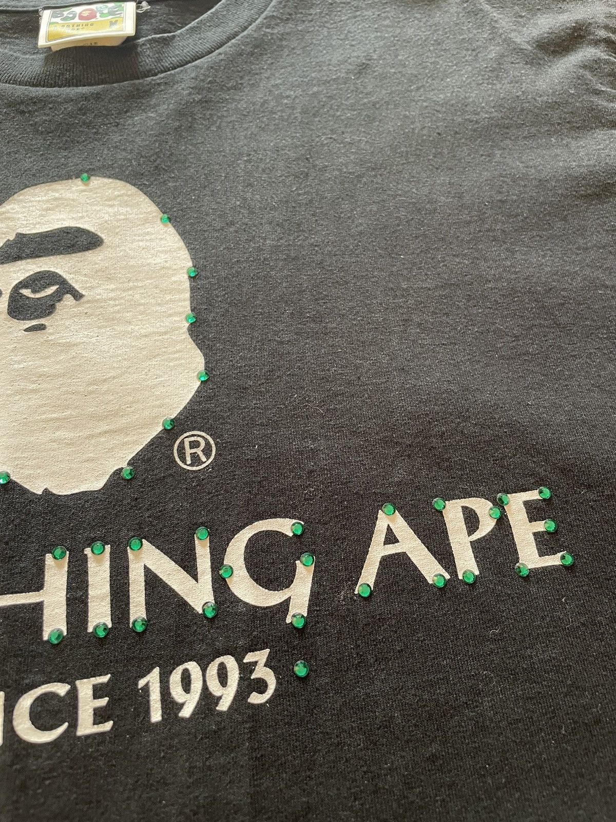 Bape × Swarovski Bape x Swarovski Logo Tee Size US M / EU 48-50 / 2 - 7 Thumbnail
