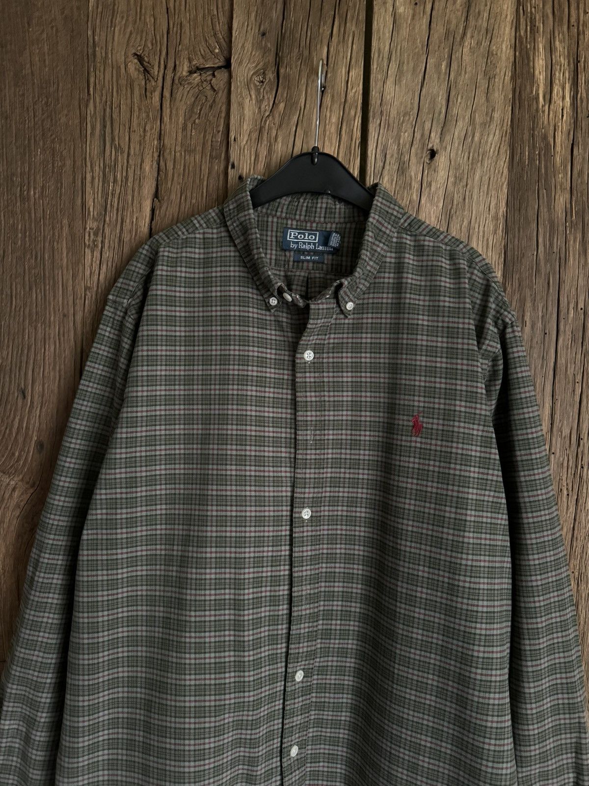 Polo Ralph Lauren × Ralph Lauren × Vintage Vintage 90s Polo Ralph Lauren Flannel Buttons Shirt Size US L / EU 52-54 / 3 - 3 Thumbnail