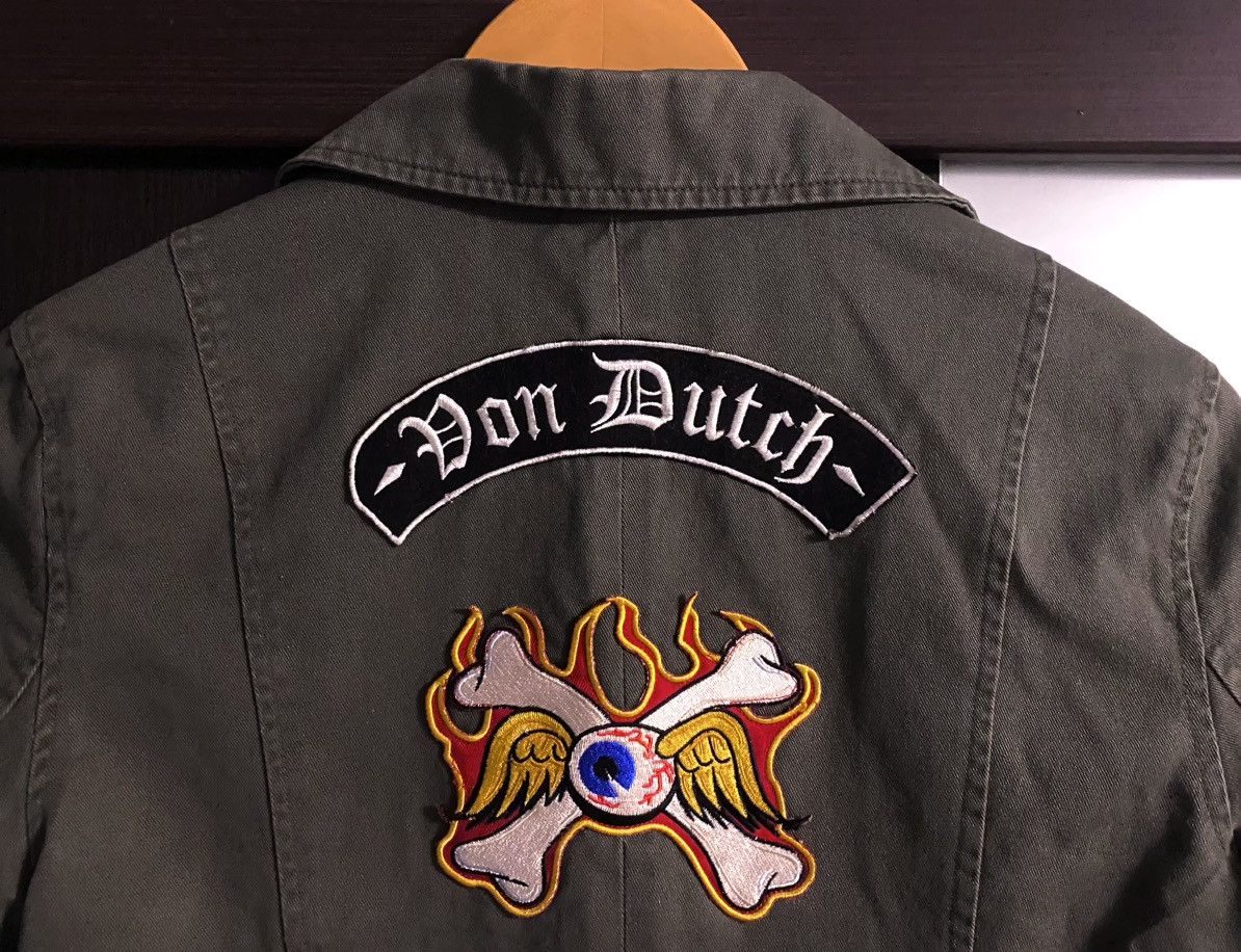 Von Dutch Vtg Von Dutch Patchwork Big Logo Embroidery Jacket Blazer Size M / US 6-8 / IT 42-44 - 8 Thumbnail