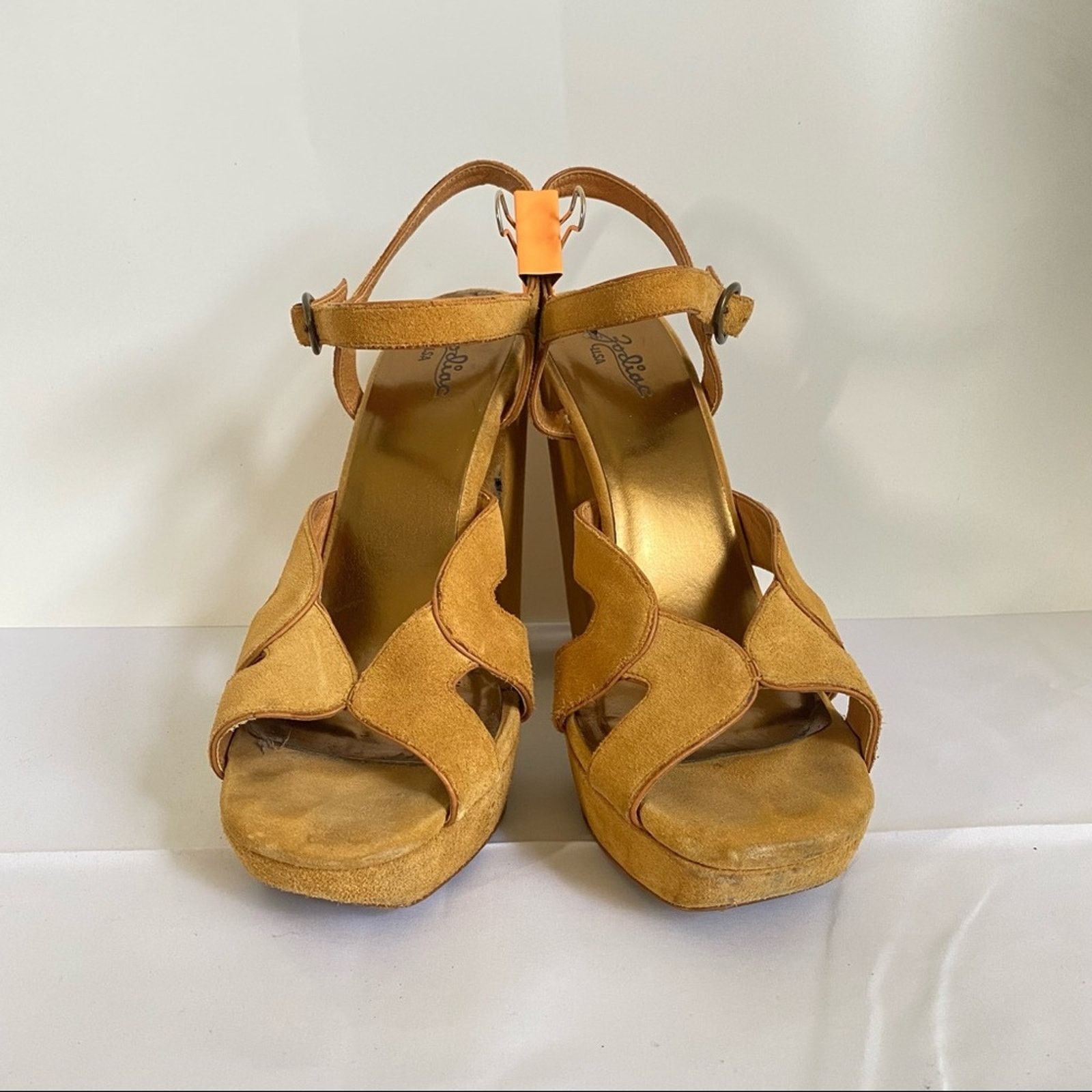 Other Zodiac Suede Buckle Strap Platform Sandal Size US 10 / IT 40 - 2 Thumbnail