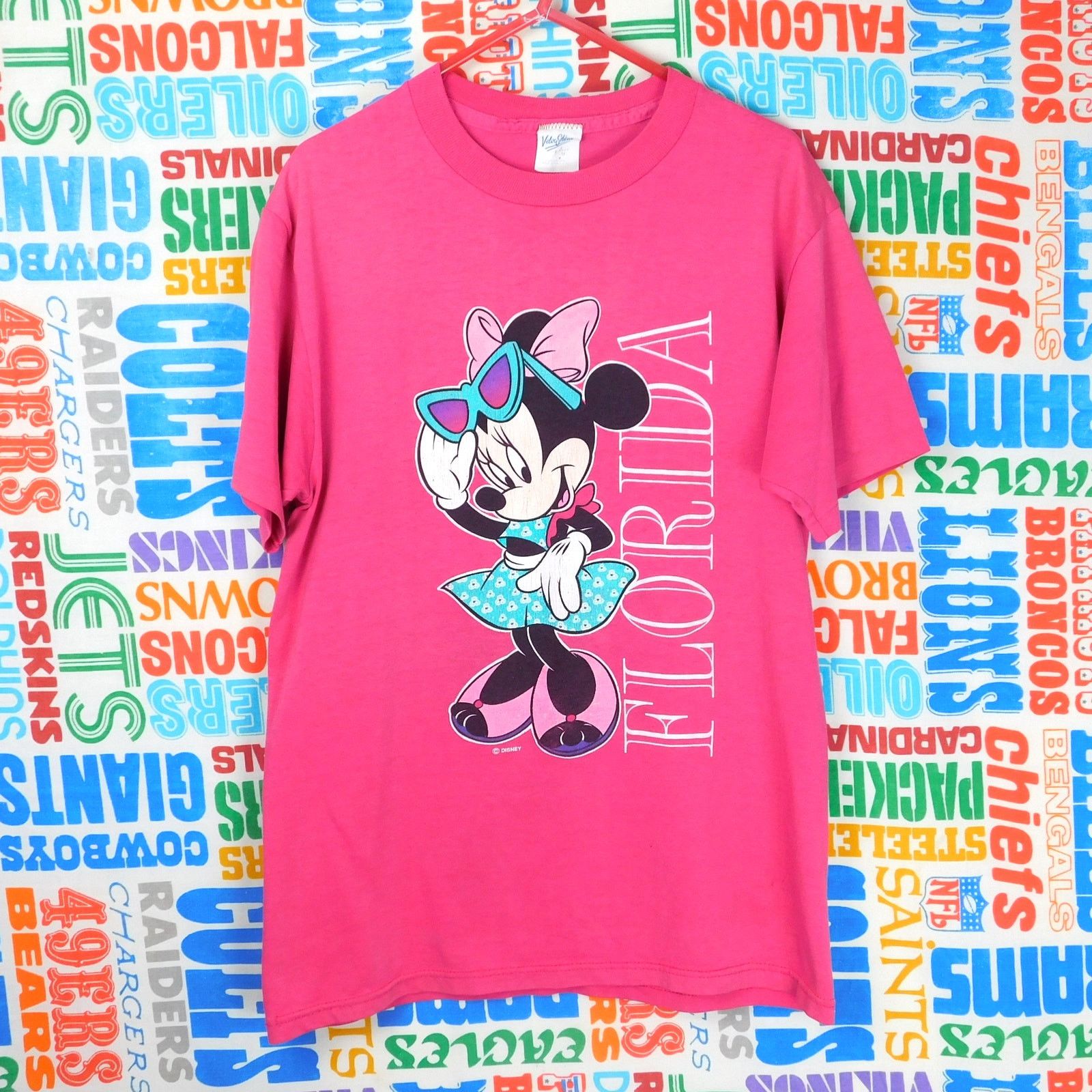 Velva Sheen Vintage Minnie Mouse Florida Graphic T Shirt Size M Pink 80s Size US M / EU 48-50 / 2 - 1 Thumbnail