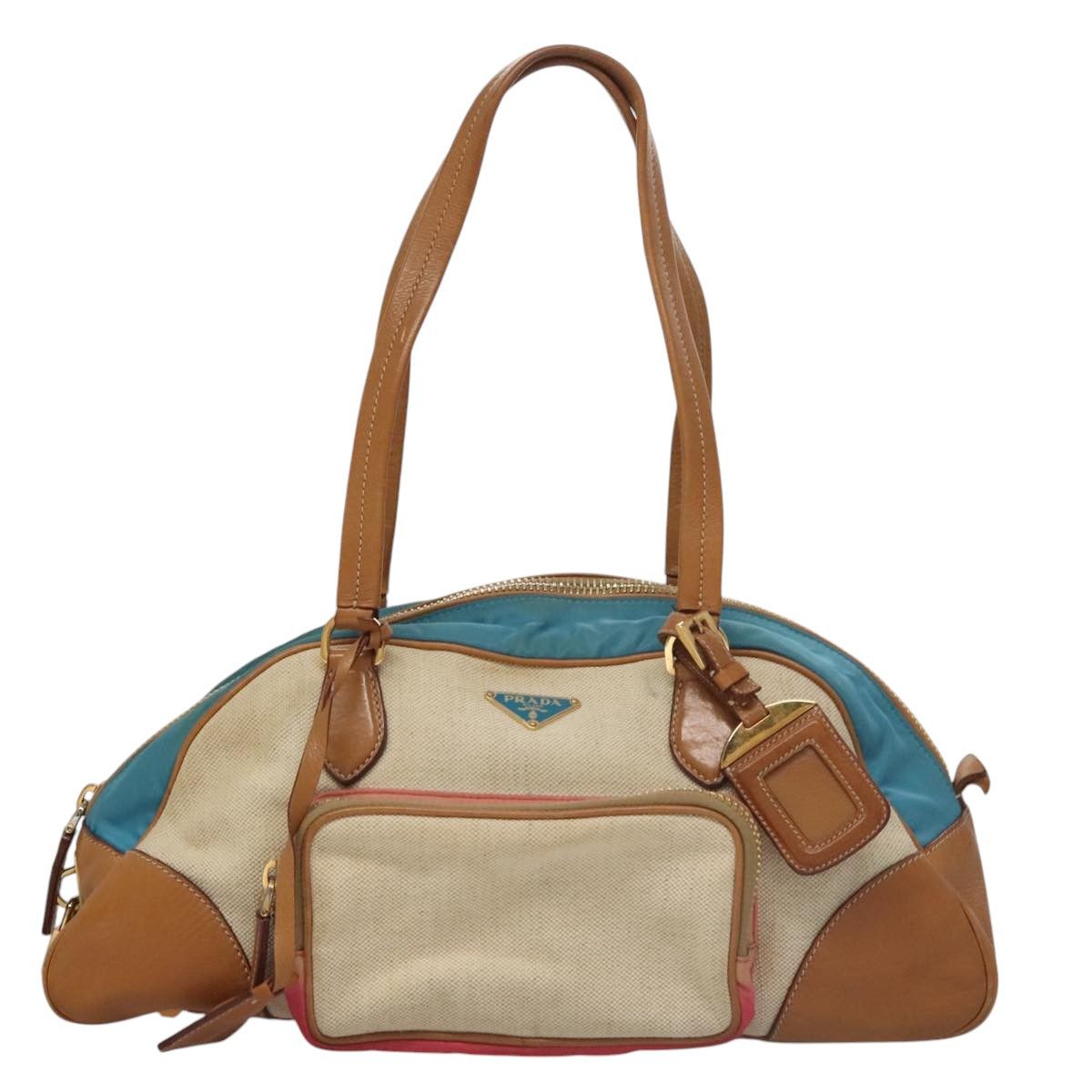 Prada Multicolour Canvas Shoulder Bag (Pre-Owned) Size ONE SIZE - 1 Thumbnail