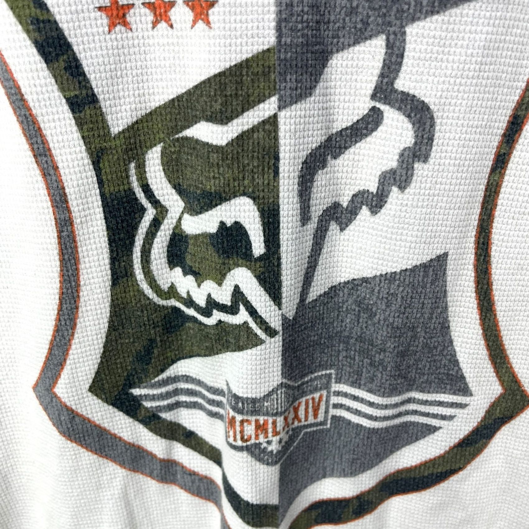Vintage VINTAGE Fox Shirt Mens L White Thermal Racing Long Sleeve Size US L / EU 52-54 / 3 - 5 Thumbnail