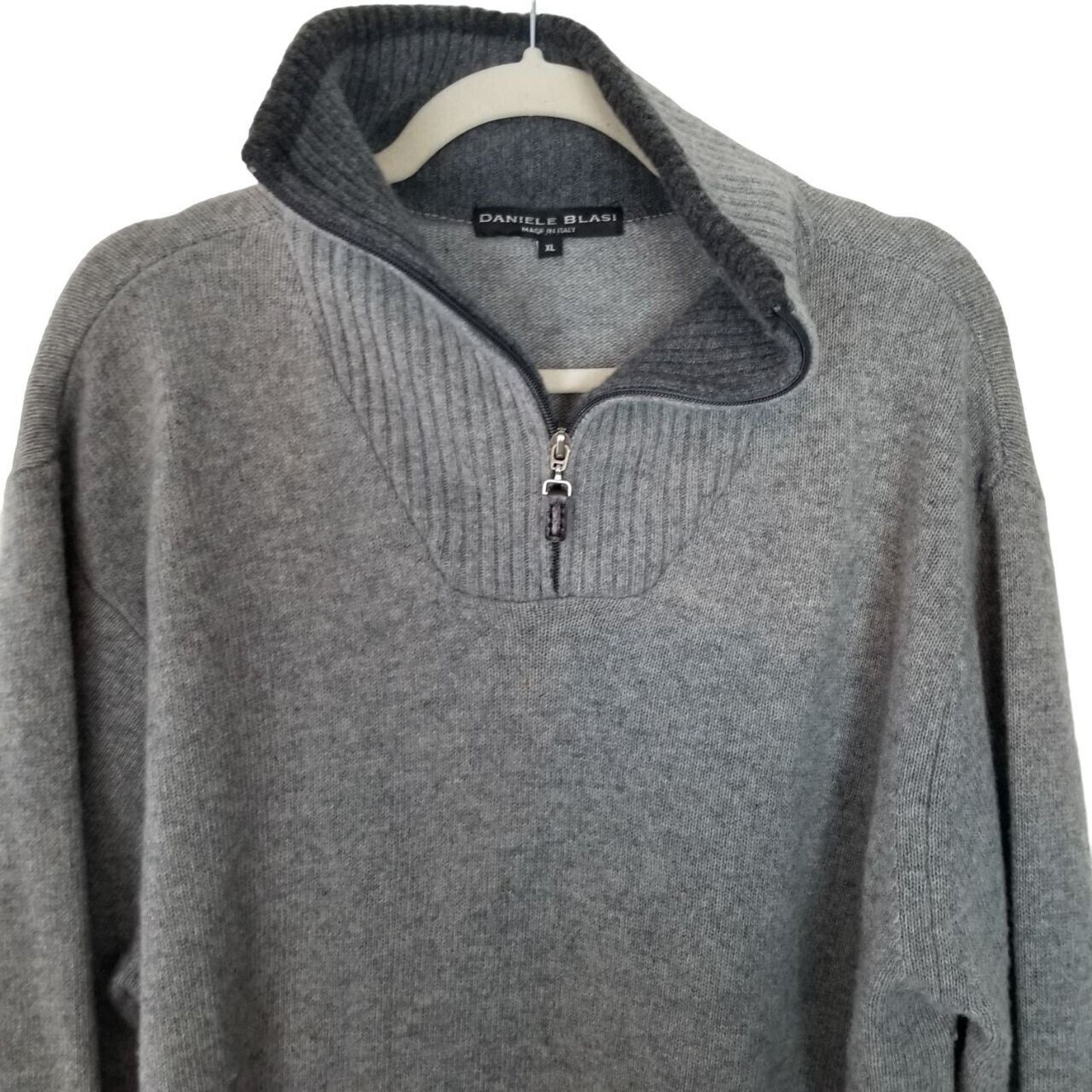 Daniele Blasi Daniele Blasi Wool Pullover Sweater XL Minimalist 1/4 Zip Size US XL / EU 56 / 4 - 2 Thumbnail