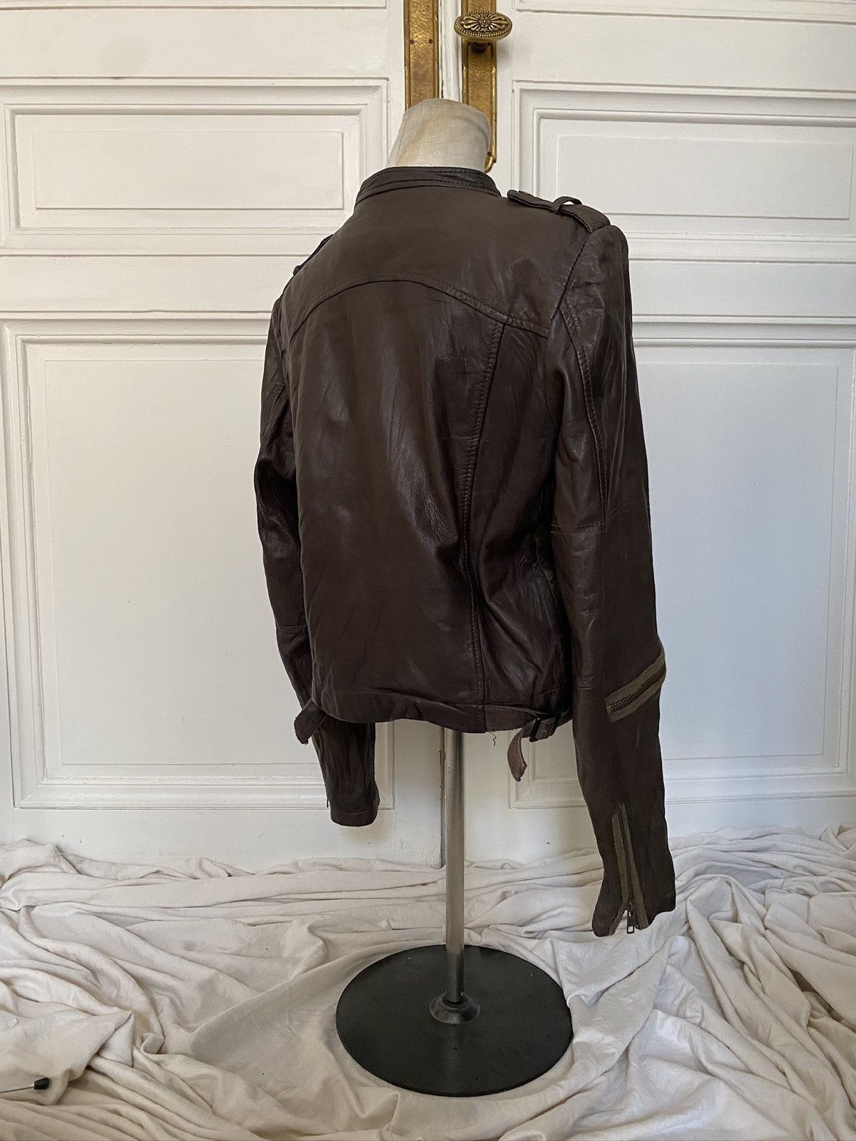 Japanese Brand Archive asymmetrical military leather jacket Size L / US 10 / IT 46 - 5 Thumbnail