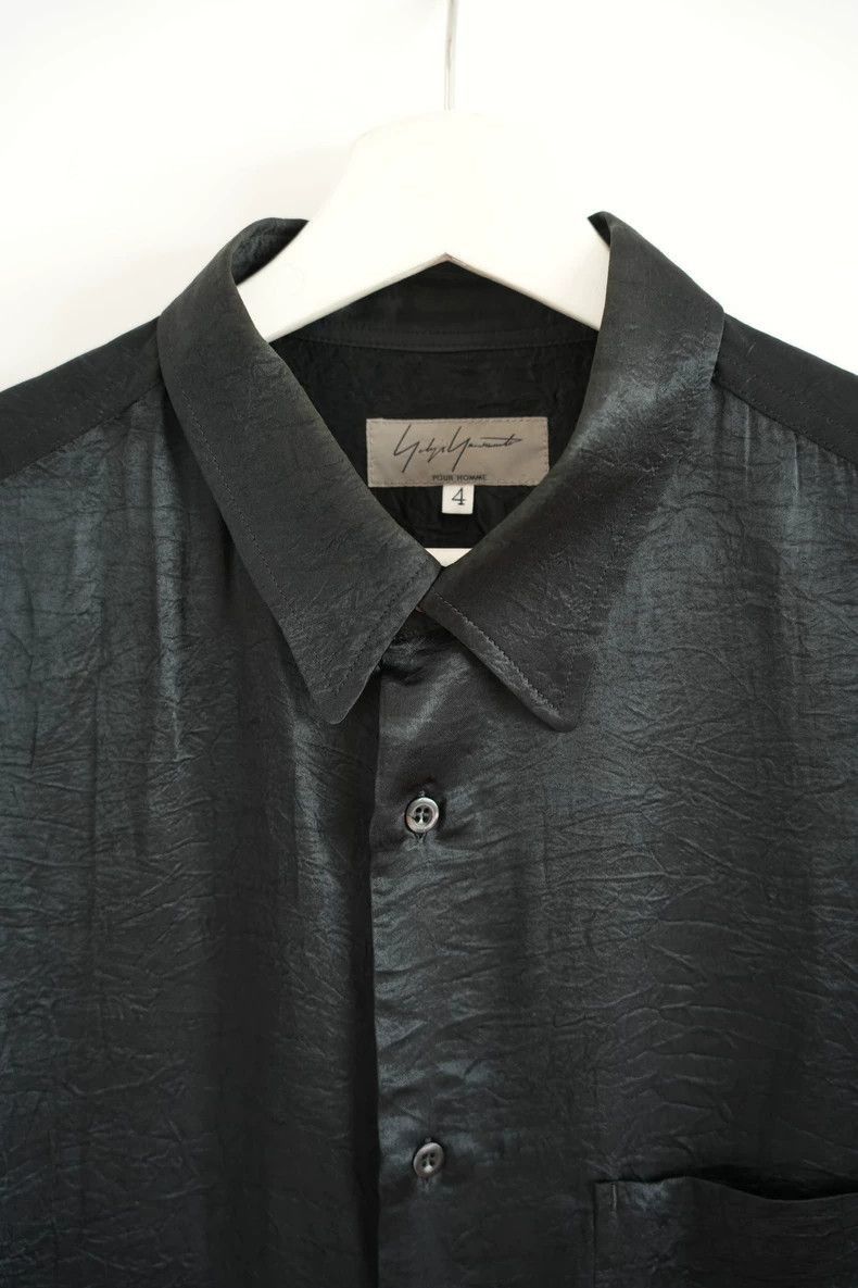 Yohji Yamamoto Yohji Yamamoto Yohji Yamamoto Short Sleeve Crinkled Shirt Size US L / EU 52-54 / 3 - 3 Thumbnail