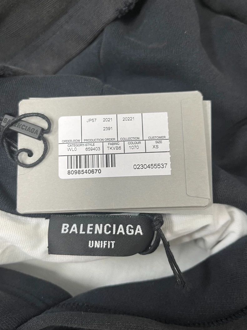 Balenciaga Letter Zip Hooded Long Sleeve Sweatshirt