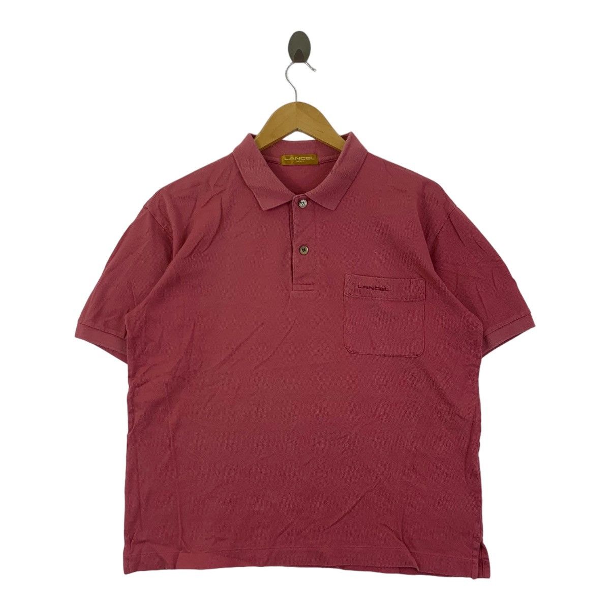 Lancel Vintage 90’ LANCEL PARIS STUDIO Polo Tee Shirt Size L / US 10 / IT 46 - 1 Thumbnail