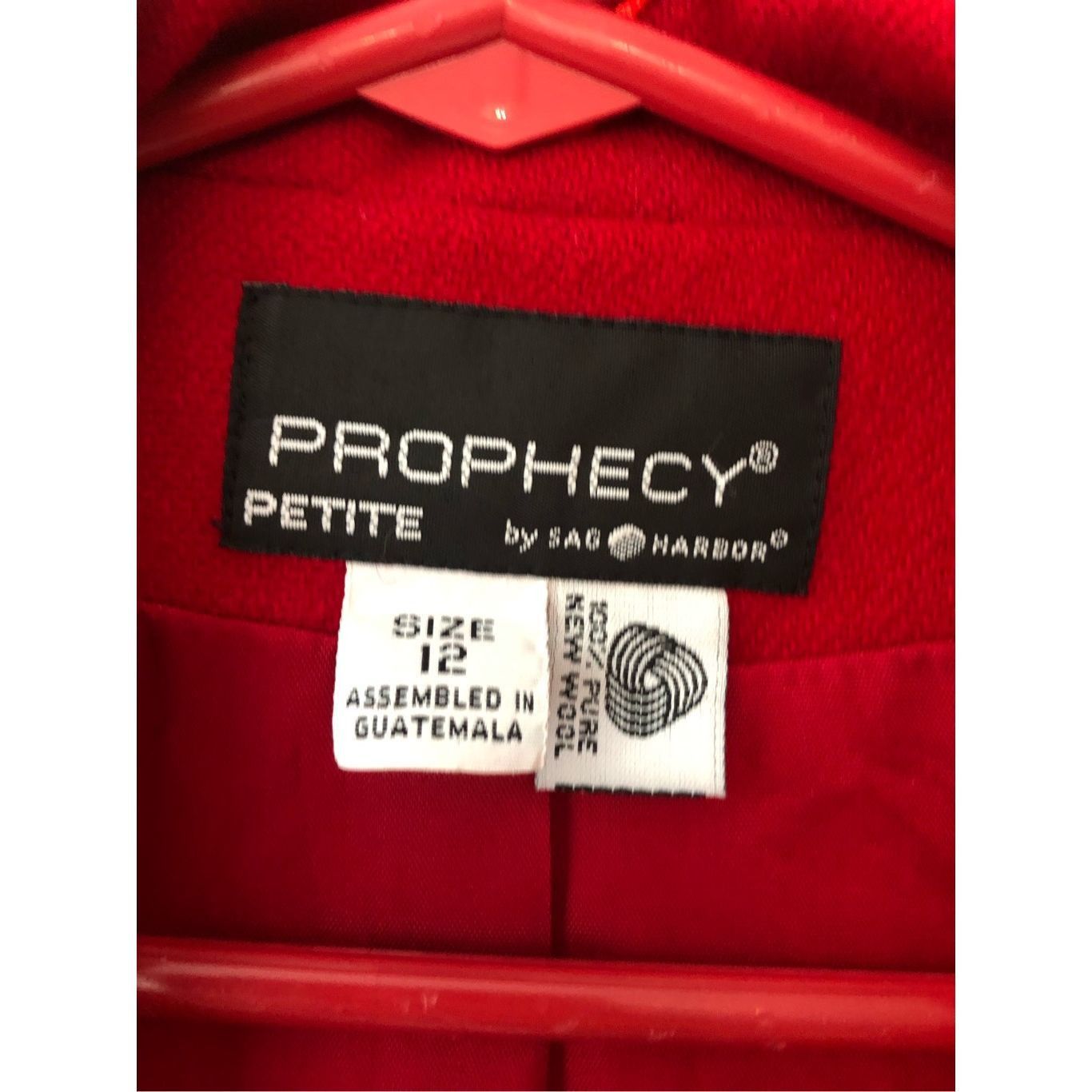Other Prophecy by Sag Harbor Women’s Red Wool Elegant One Button U Size XL / US 12-14 / IT 48-50 - 5 Thumbnail