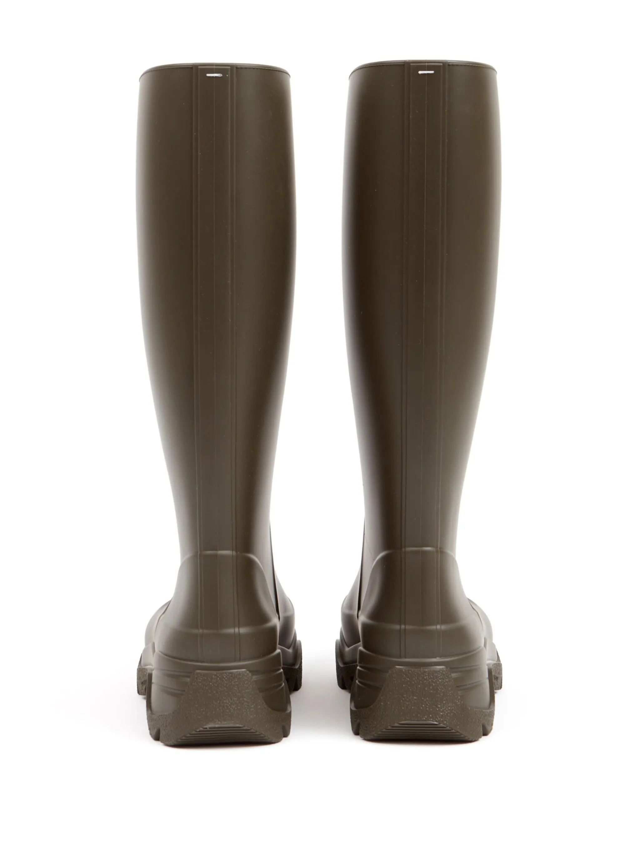 Maison Margiela o1w1db10425 Tabi Rain Boots in Burnt Olive Size US 11 / EU 44 - 3 Thumbnail
