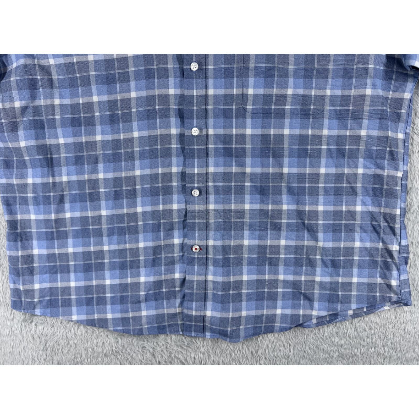 Tommy Hilfiger Tommy Hilfiger Shirt Adult Extra Large Blue Plaid Long Sleeve 17-17.5 34-35 Size US XL / EU 56 / 4 - 5 Thumbnail