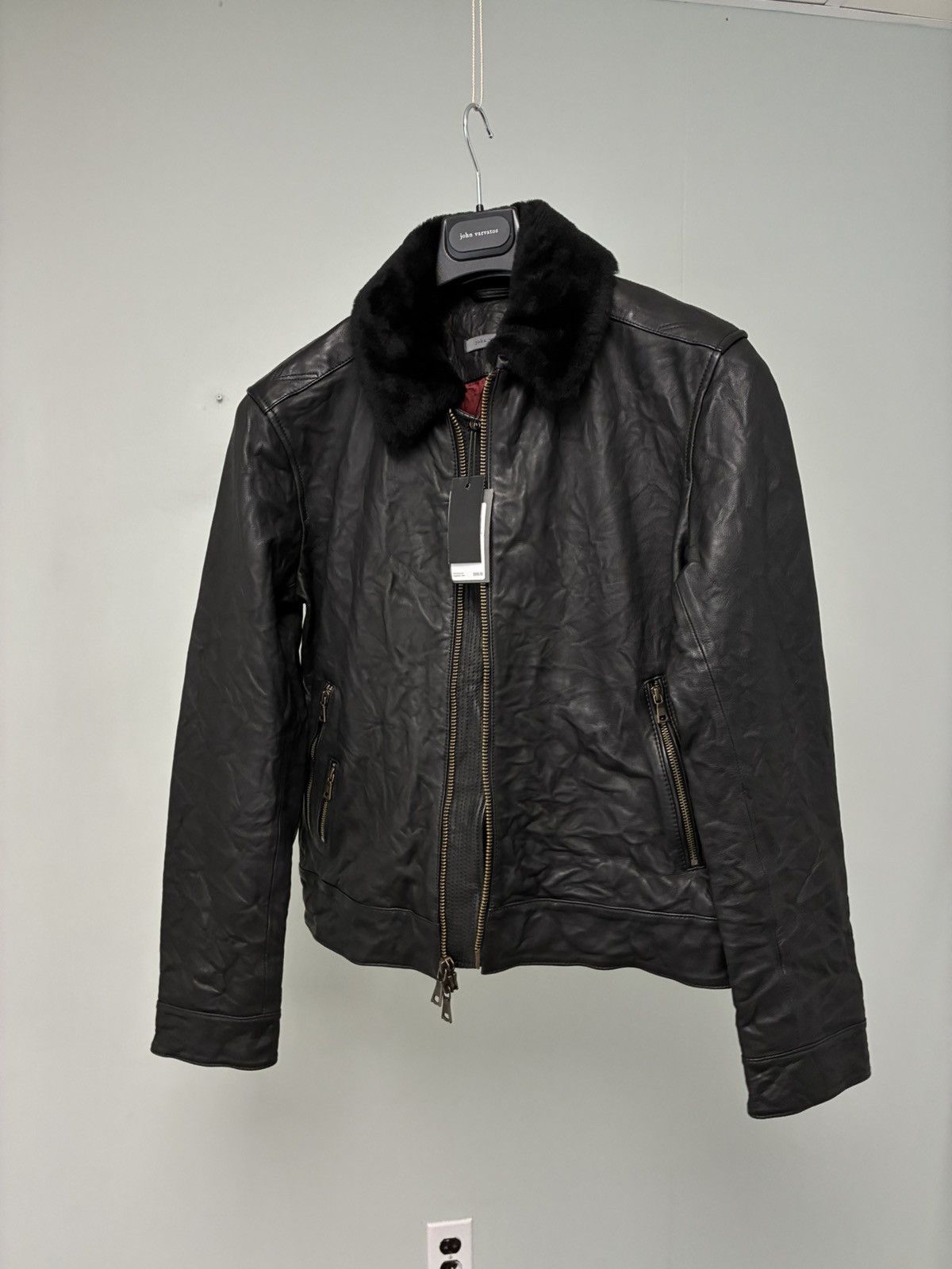 John Varvatos Sant Leather Jacket EU 48 USA 38 Size US M / EU 48-50 / 2 - 7 Thumbnail