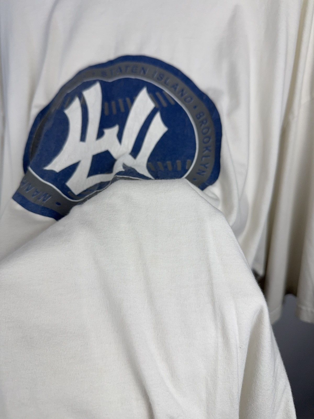 Wu-Tang Clan 90s Wu Wear NY Yankees Logo Graphic T Shirt NYC Streetwear Size US XXL / EU 58 / 5 - 14 Thumbnail