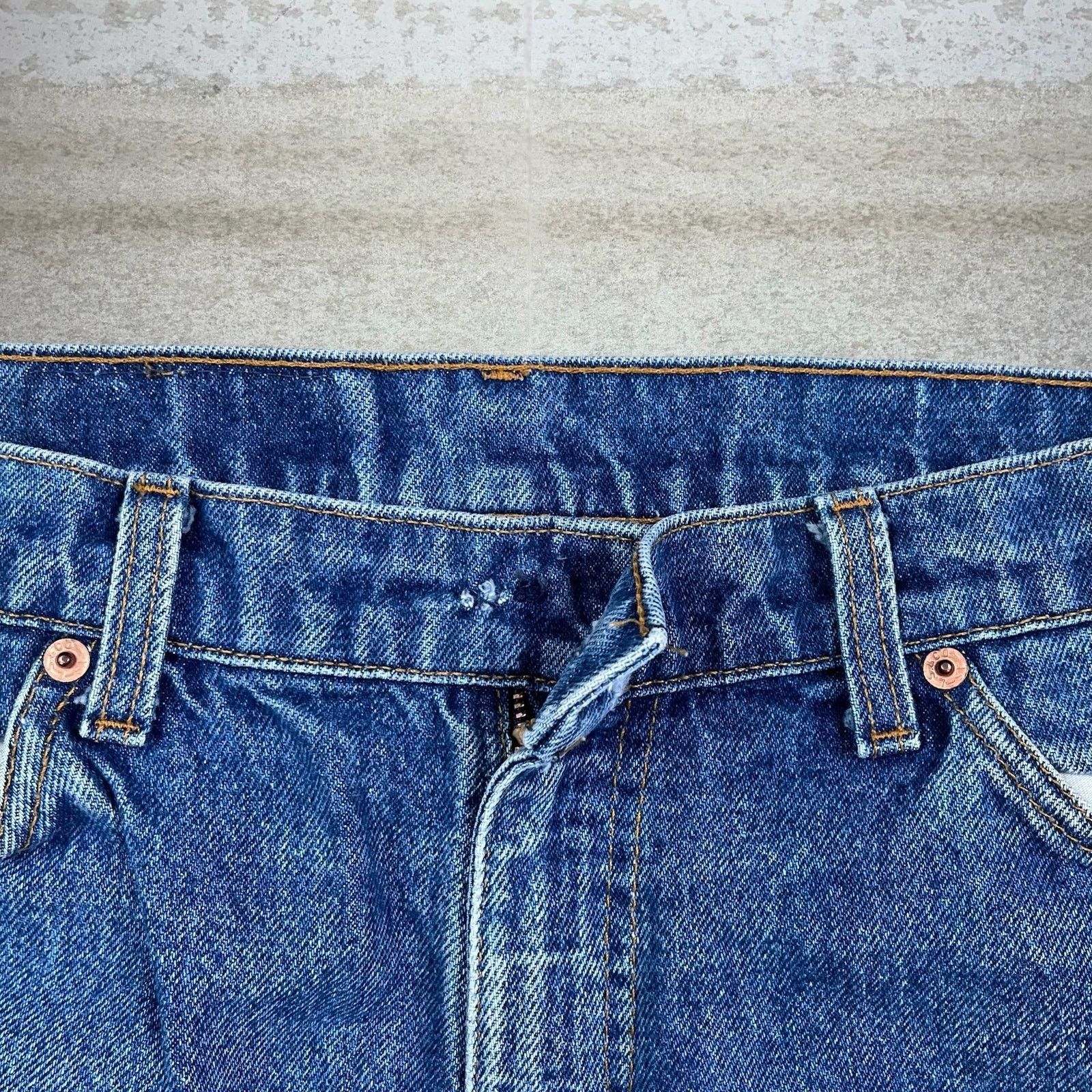Levi's Vintage 90s Levis Jeans 36x30 Straight Medium Wash Made USA Size US 36 / EU 52 - 5 Thumbnail
