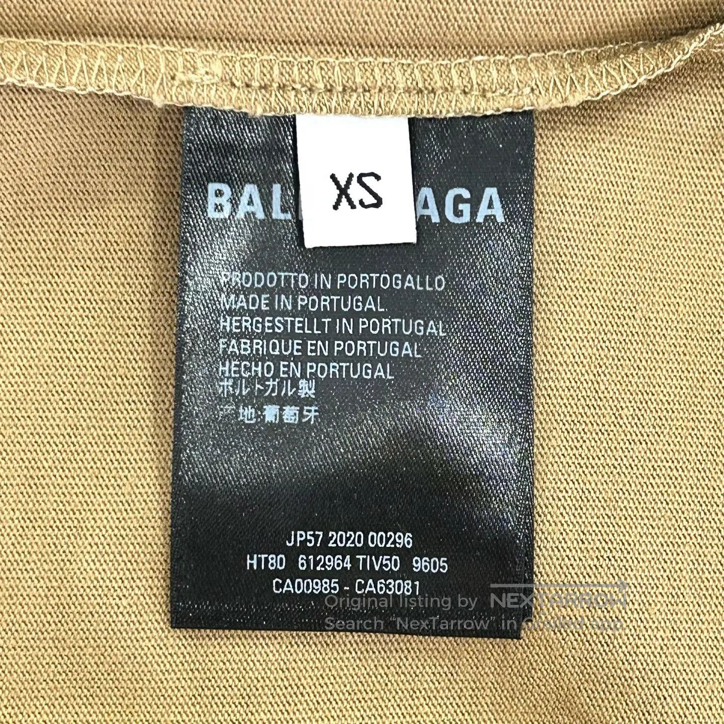 Balenciaga Balenciaga Dark Camel email-themed short-sleeved T-shirt Size XS / US 0-2 / IT 36-38 - 4 Thumbnail