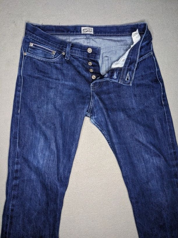 Naked & Famous Naked & Famous Selvedge Jeans Straight Denim Weird Guy 33x28 Size US 33 - 3 Thumbnail