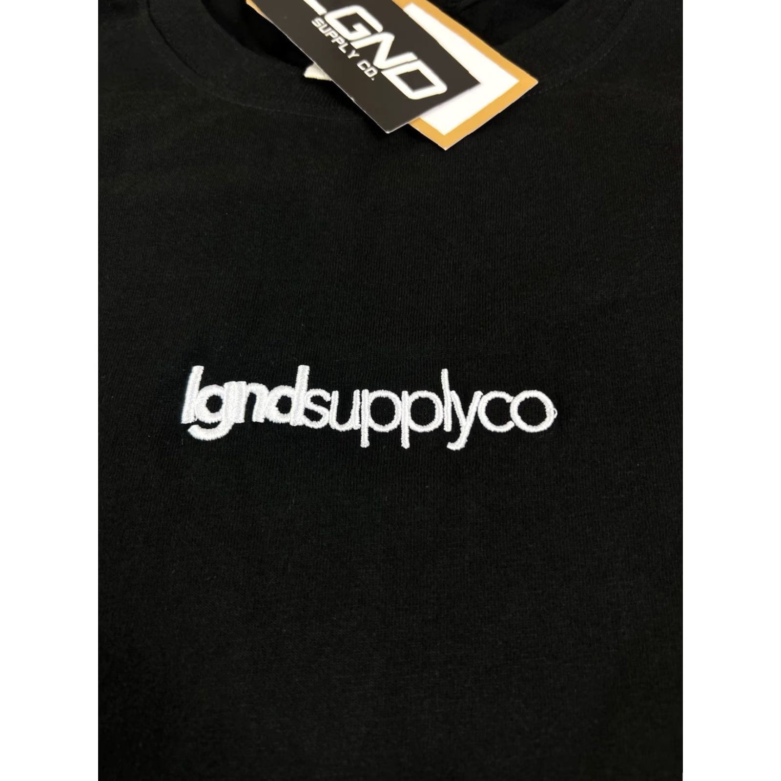 Vintage LgndSupplyCo T Shirt Embroidered Black Size L Mens Short Sleeve Solid Regular NWT Size US L / EU 52-54 / 3 - 2 Thumbnail