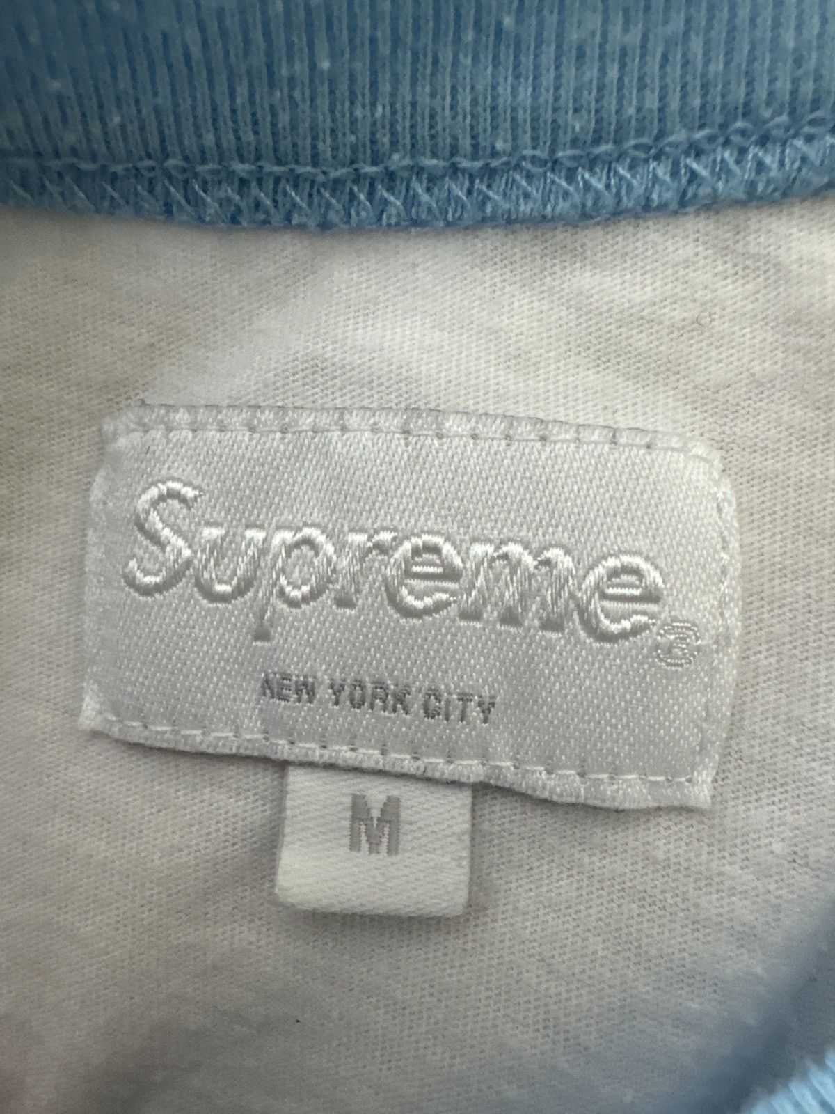 Supreme Light blue supreme, striped T-shirt Size US M / EU 48-50 / 2 - 5 Thumbnail