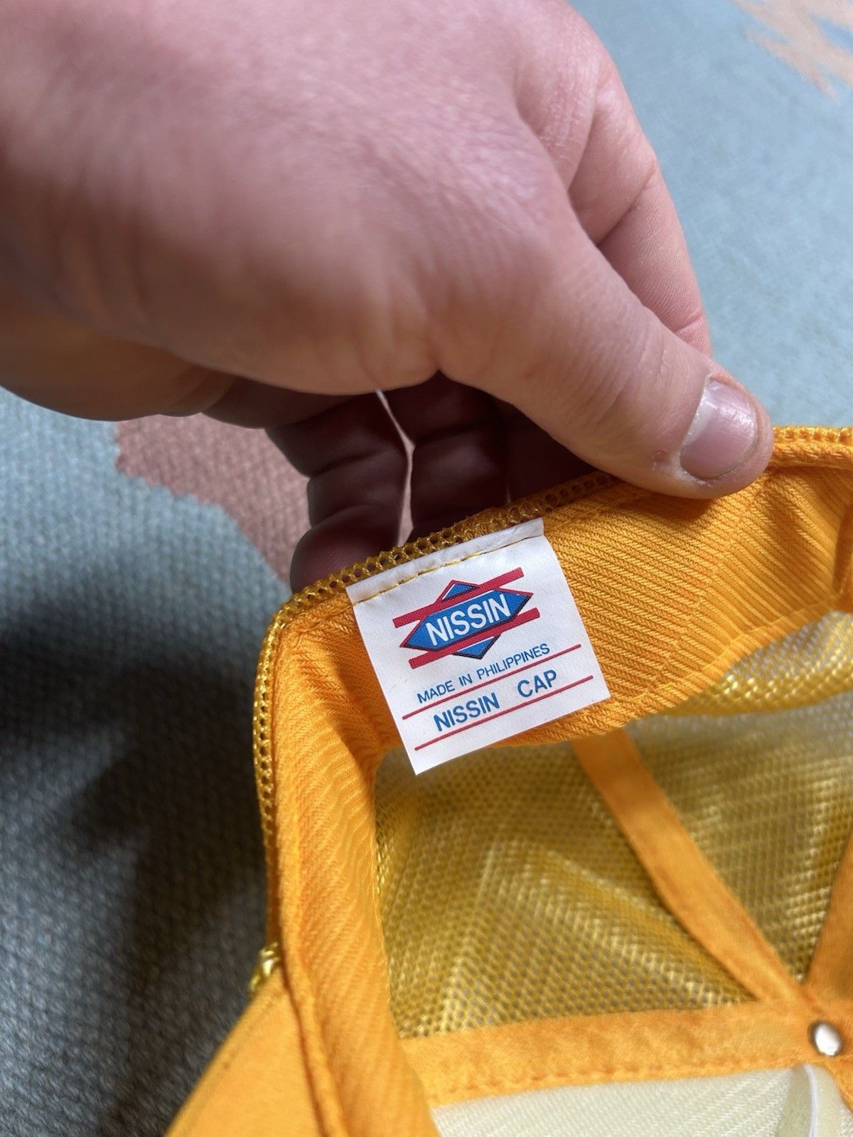 Vintage Vtg 90 trucker hat Tri City Aggregates yellow white TCA snap Size ONE SIZE - 7 Thumbnail