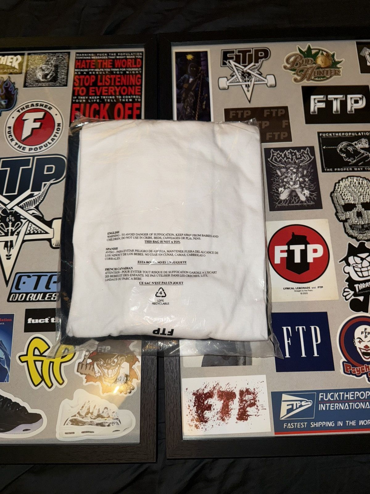Fuck The Population × G59 Records LOGO TEE (BLACK) Size US XXL / EU 58 / 5 - 2 Thumbnail
